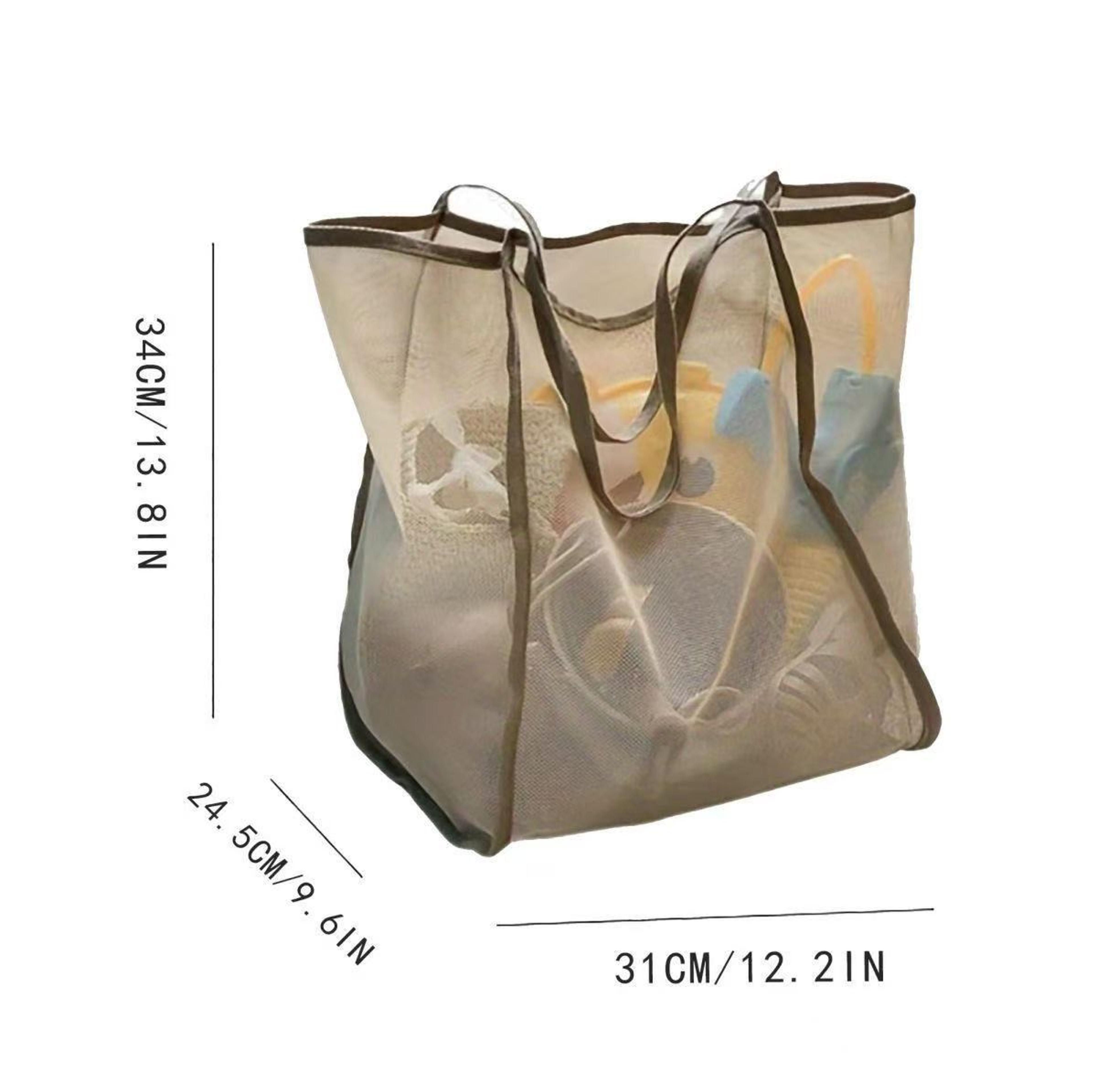 Kids Beach Bag Reusable Beach Toy Storage And Swimming Tote 1