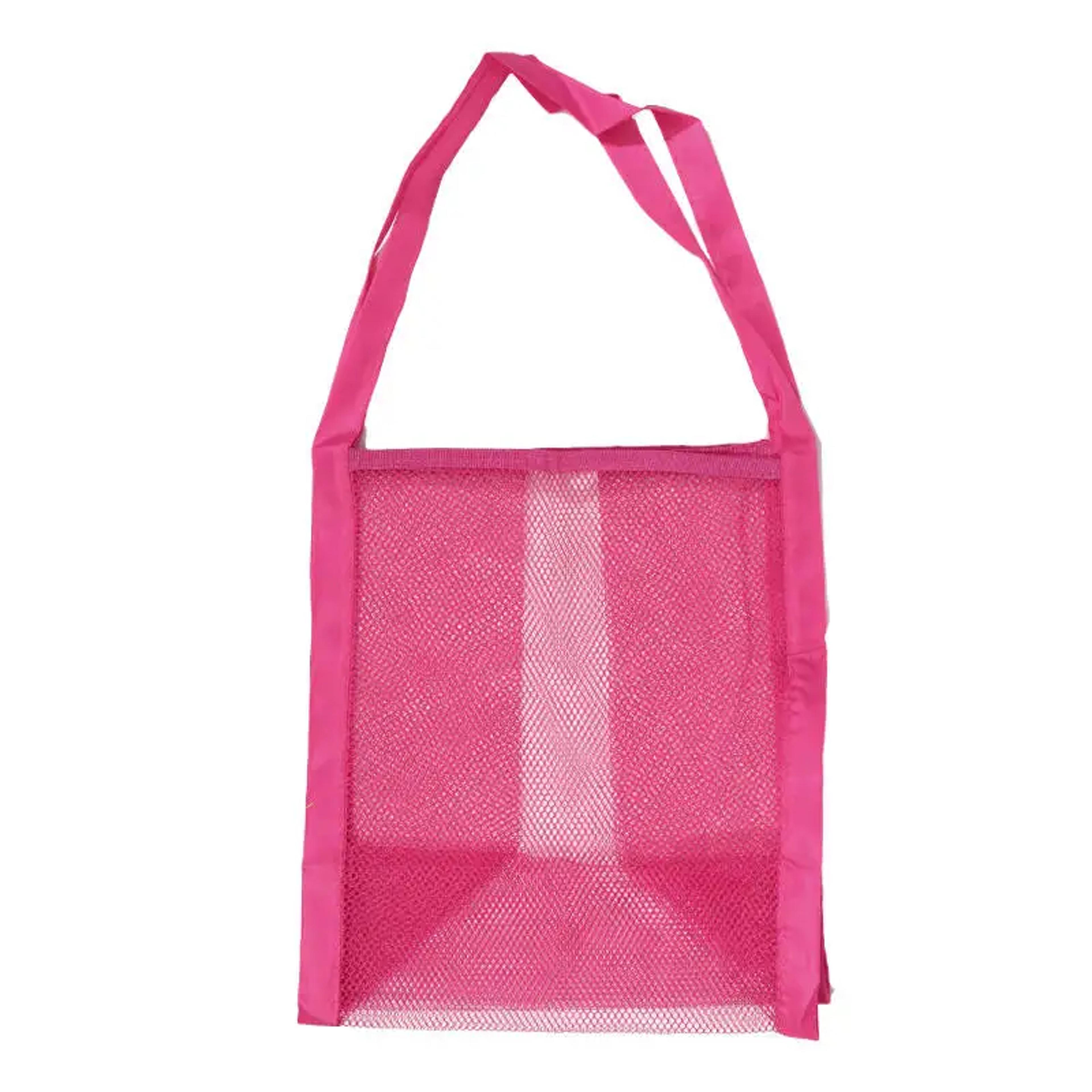 Large Mesh Beach Bag Sand Away Foldable Toy Storage Tote 4
