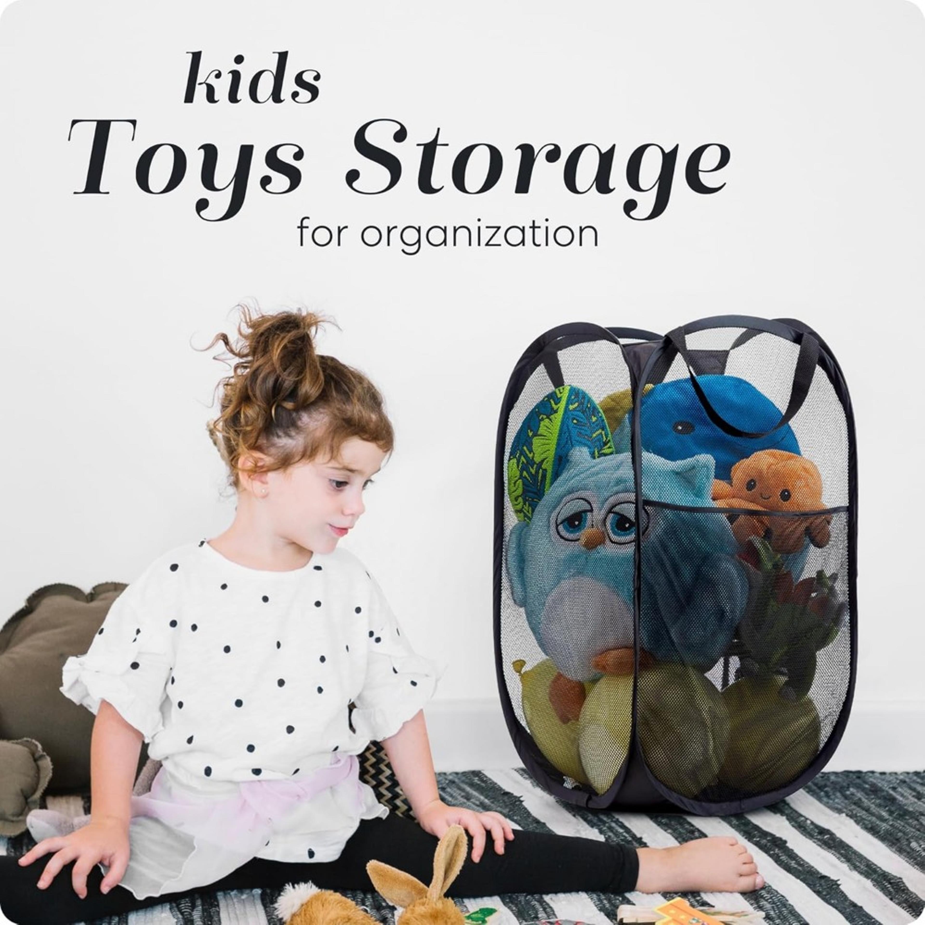 Large Collapsible Laundry Hamper With Breathable Mesh Side Pocket 6