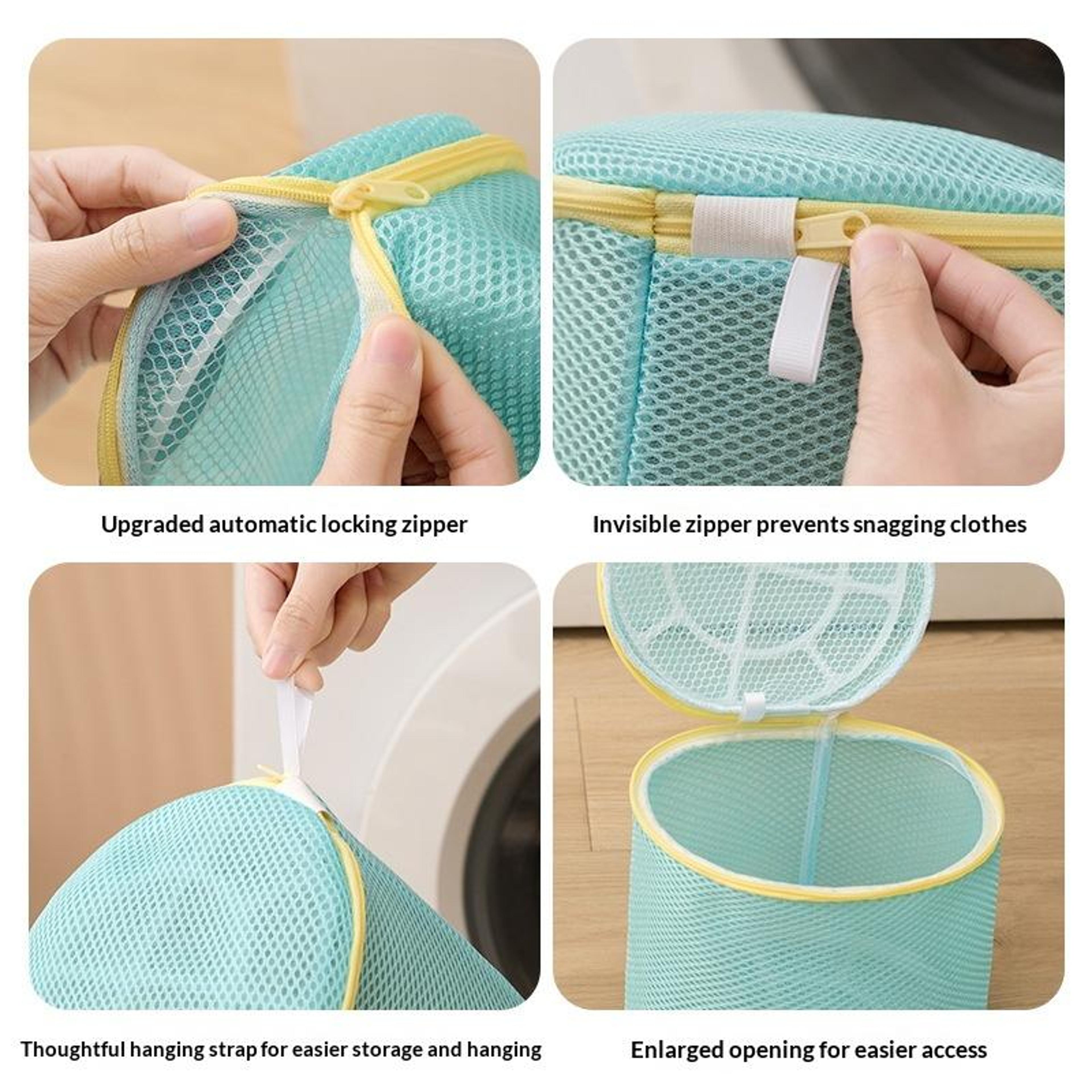 Bra Laundry Bag With Support Frame Reusable Mesh Lingerie Wash Bag 9
