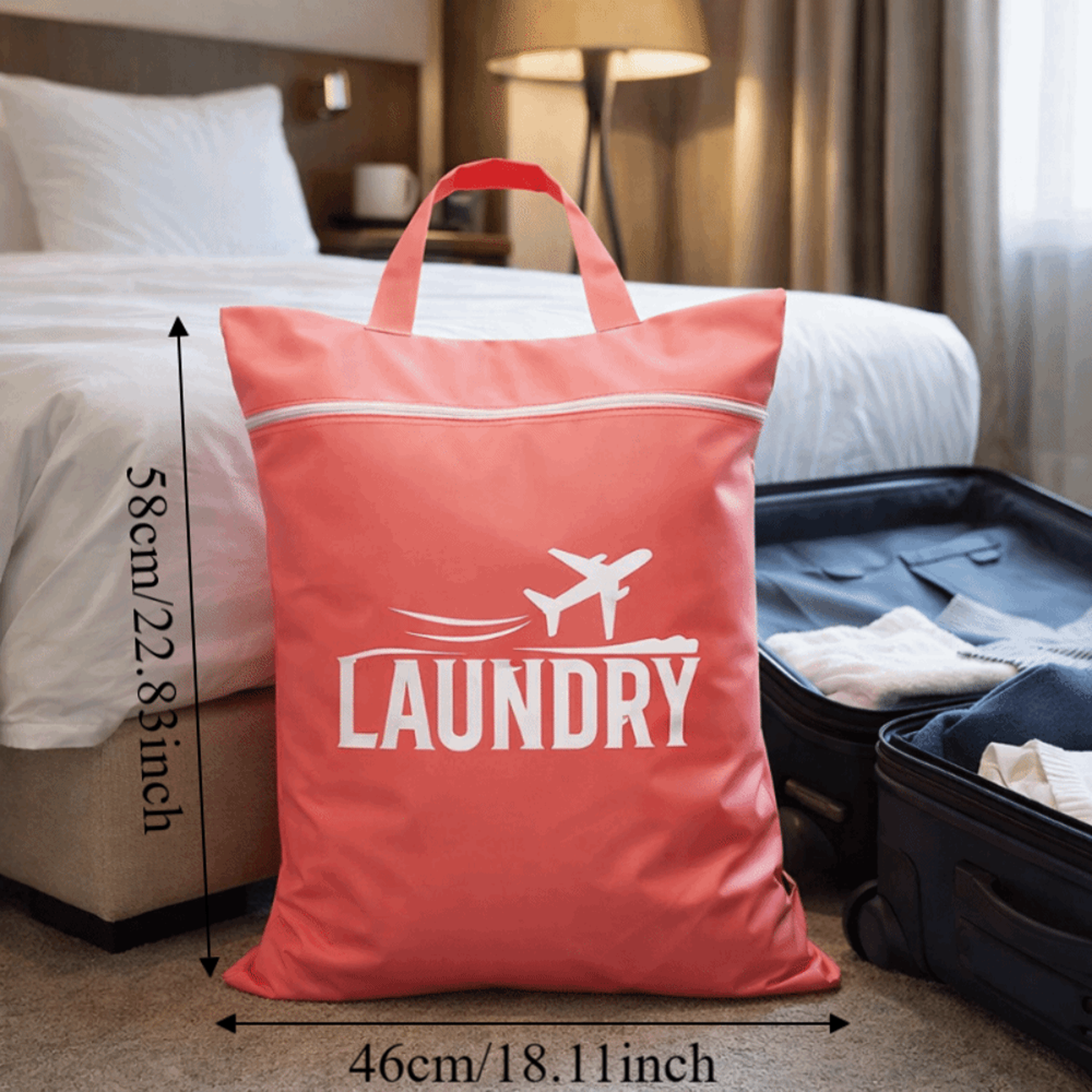 Large Capacity Waterproof Laundry Bag Oxford Cloth Wet Dry Travel Storage Bag 7