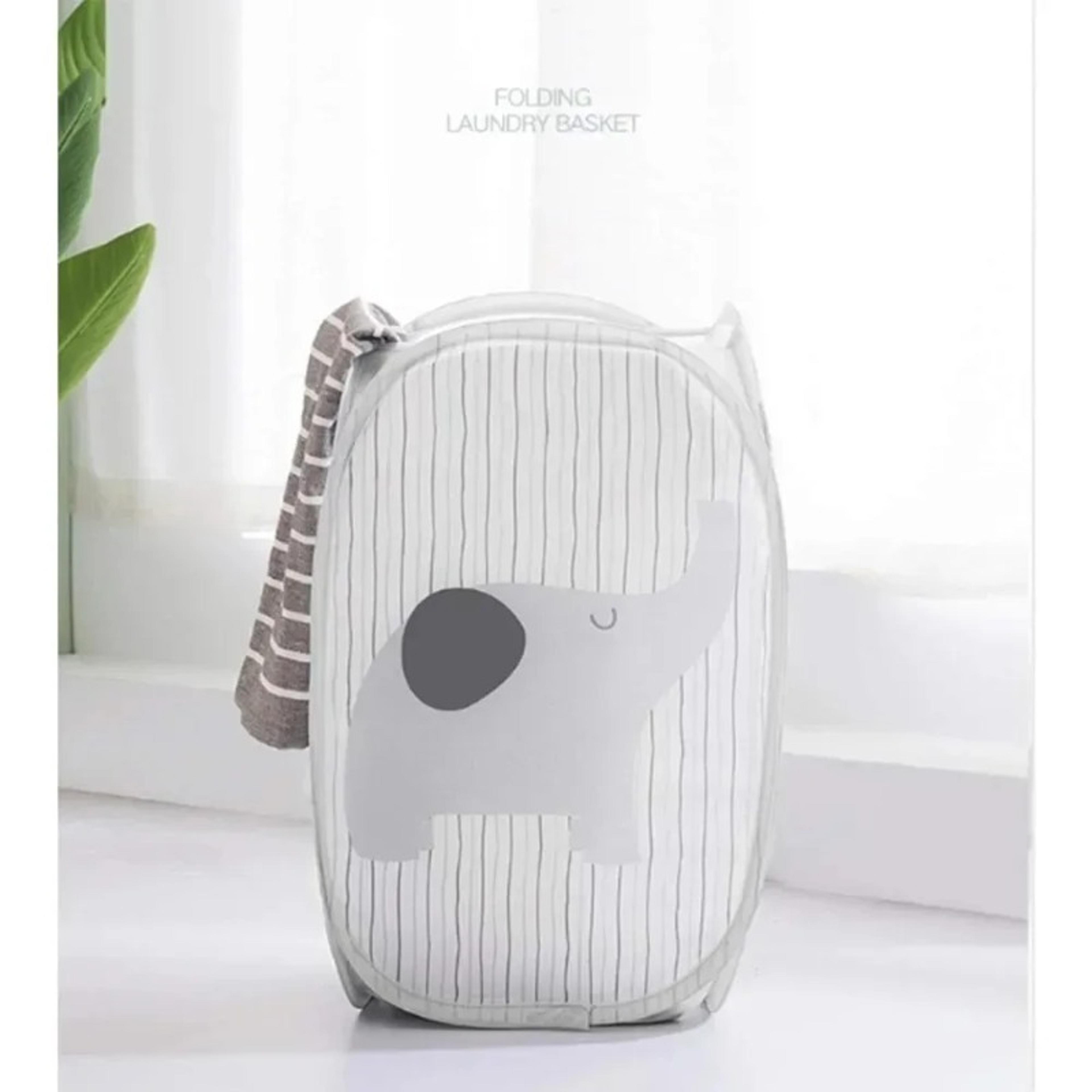 Foldable Mesh Laundry Hamper Collapsible Clothes And Toy Storage Basket 5
