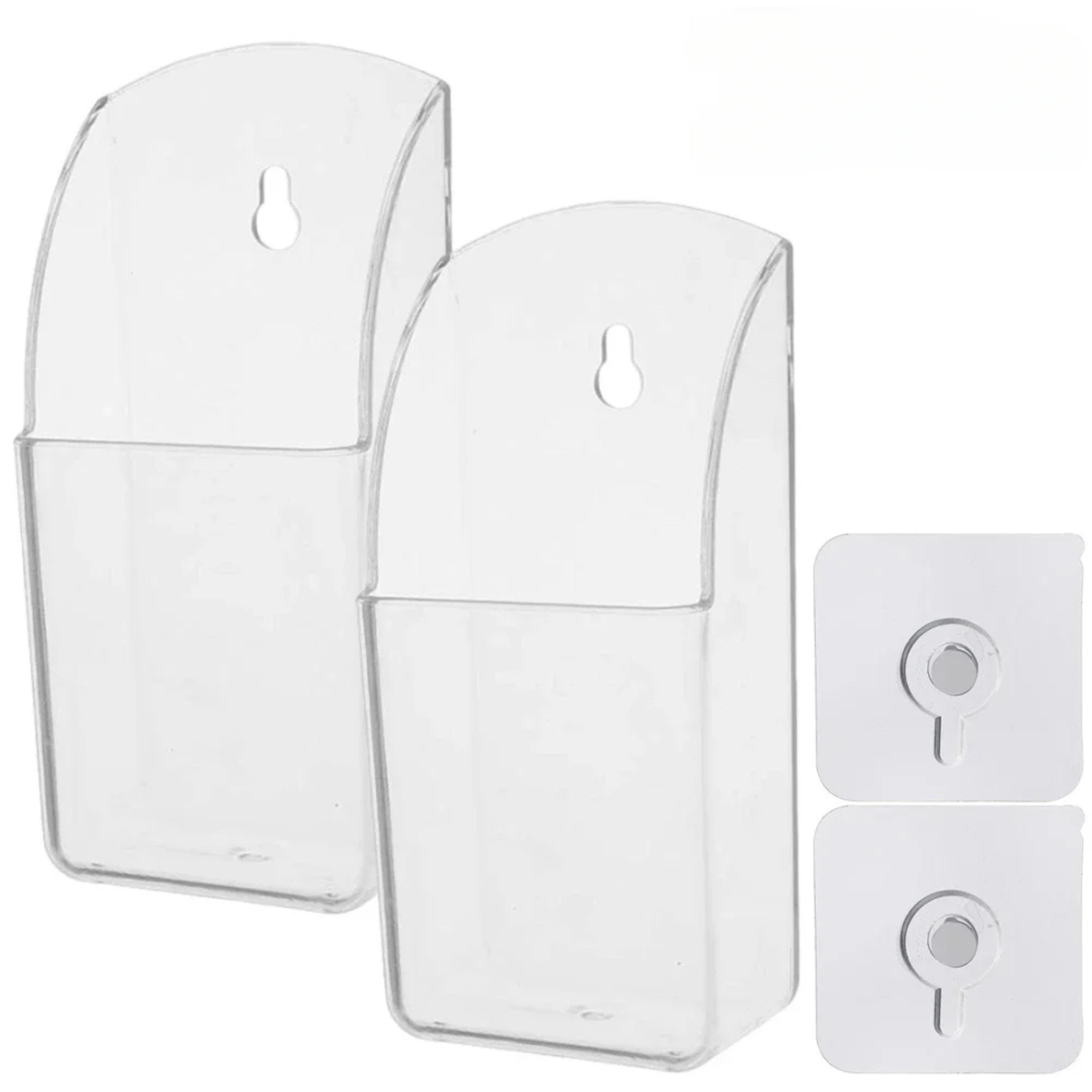 Clear Acrylic Wall Mounted Remote Control Holder 1
