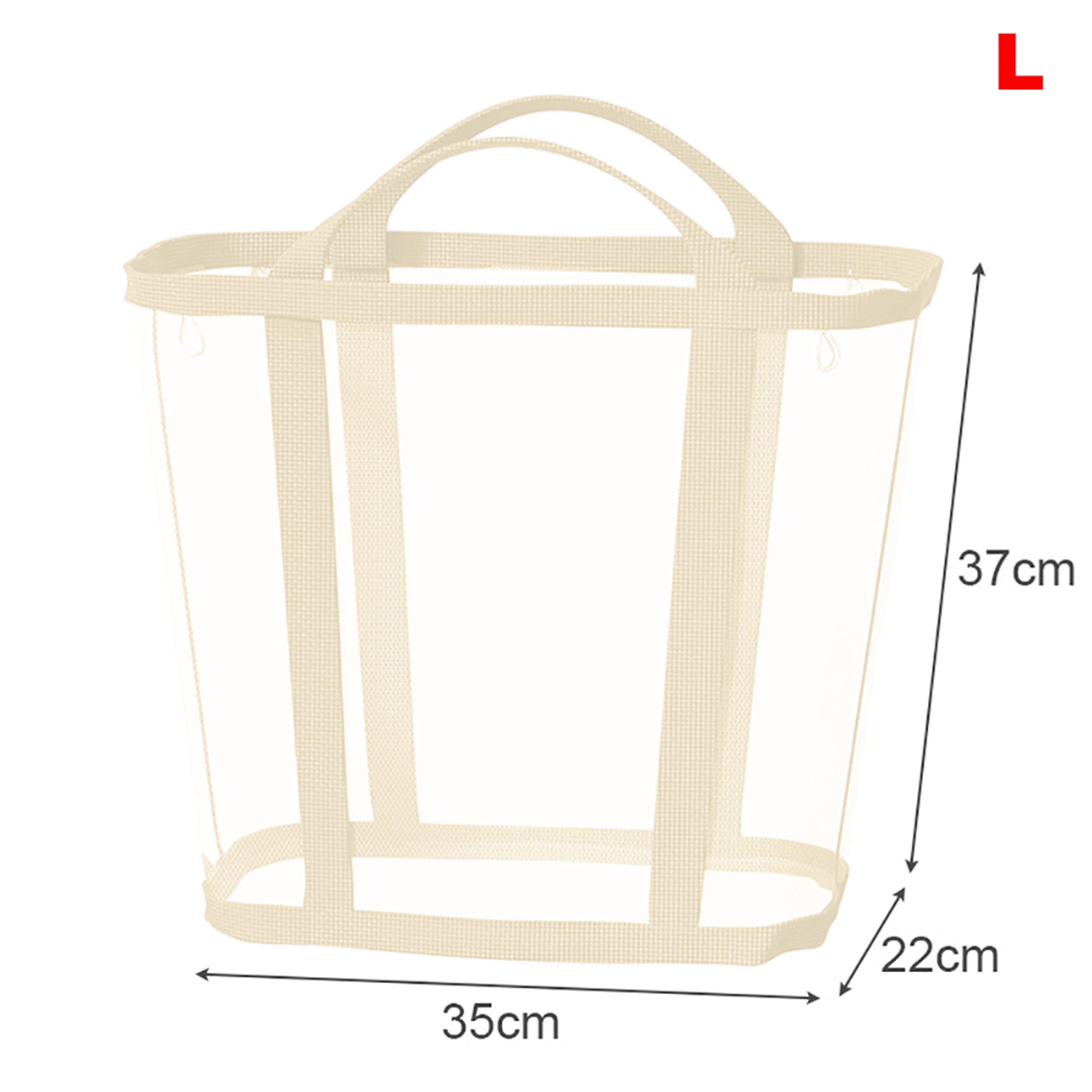 Product Name Large Capacity Mesh Laundry Basket With Handles Foldable Clothes Hamper 2