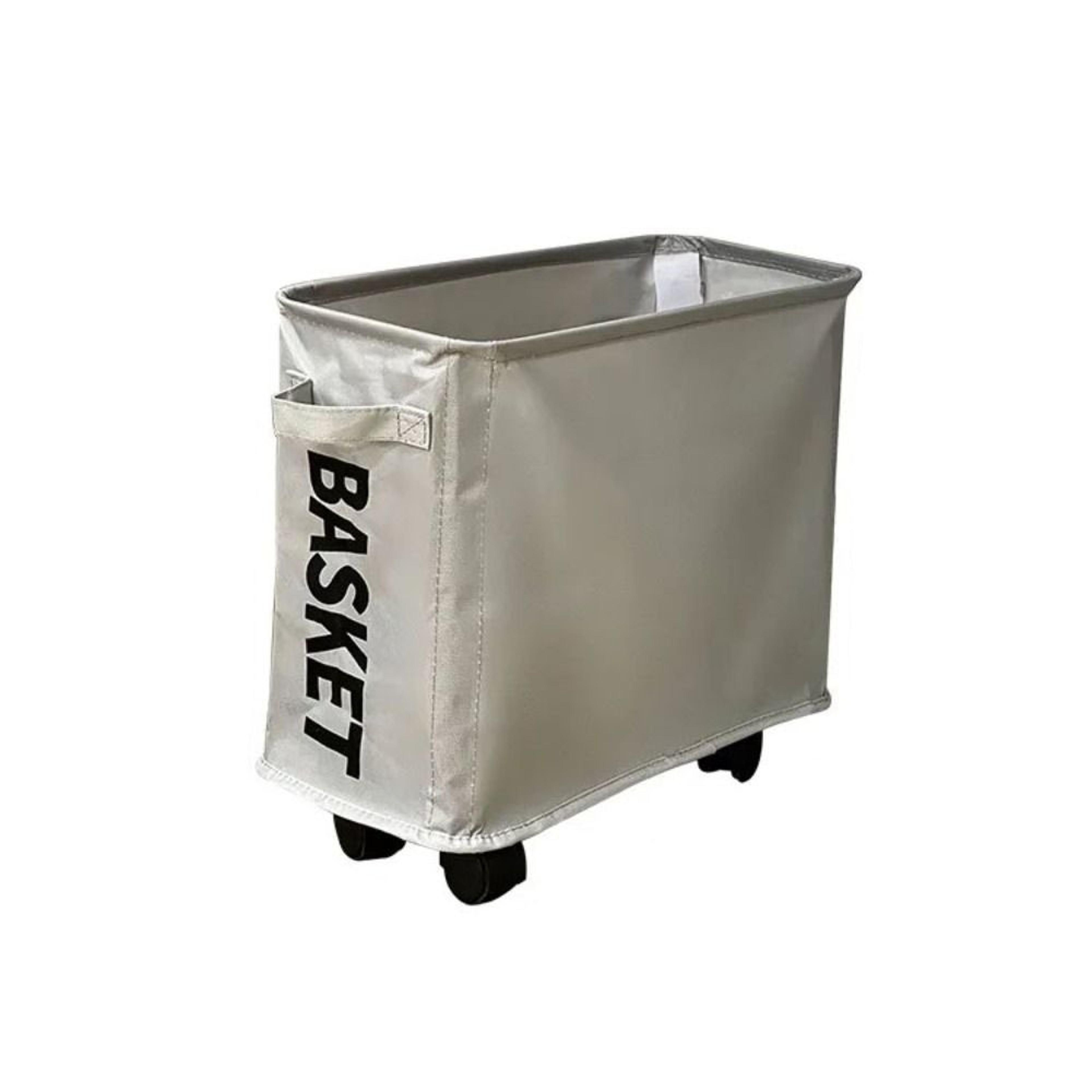 Slim Rolling Laundry Basket With Wheels Foldable Waterproof Hamper 2