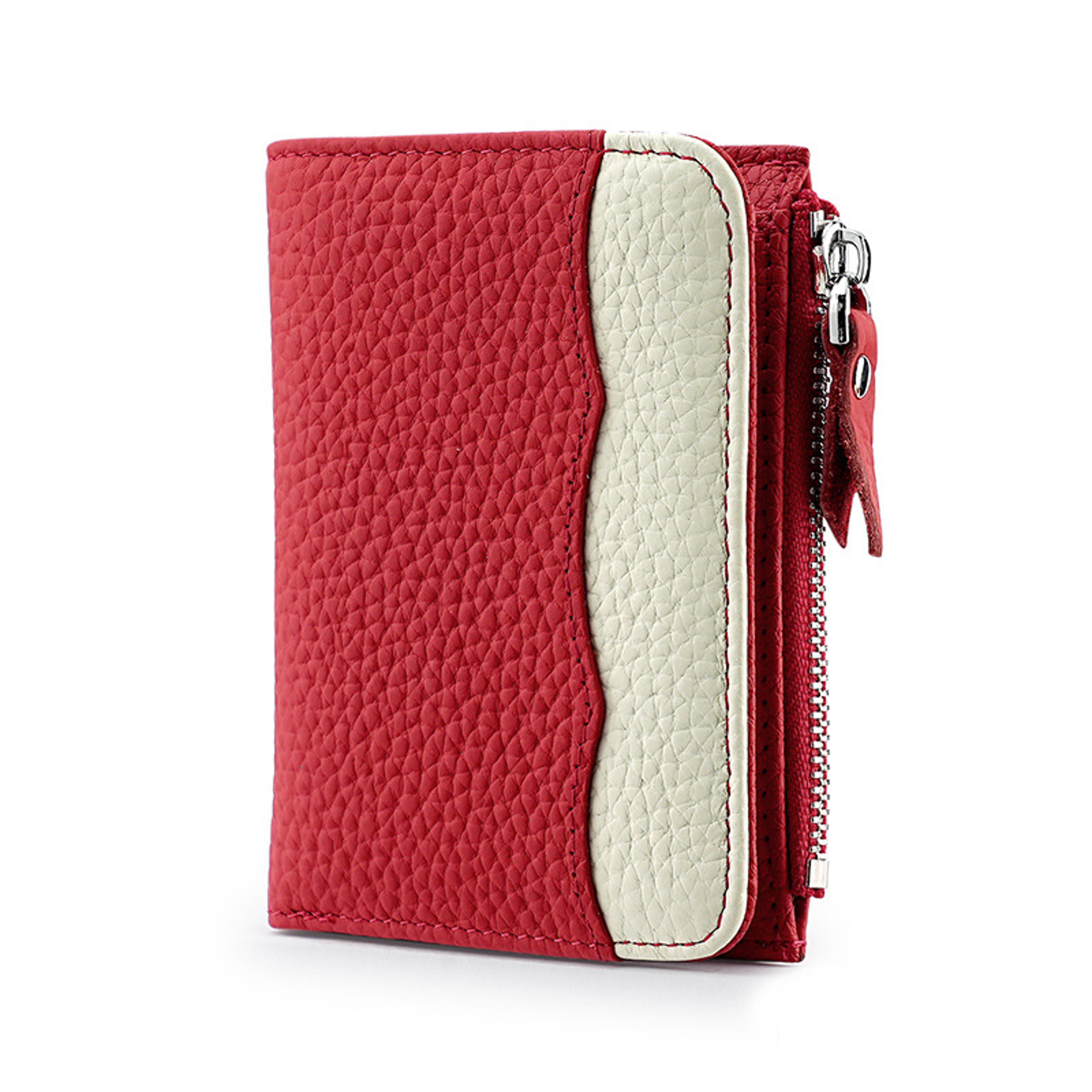 Vintage Genuine Leather Wallet Compact Short Card Holder 2