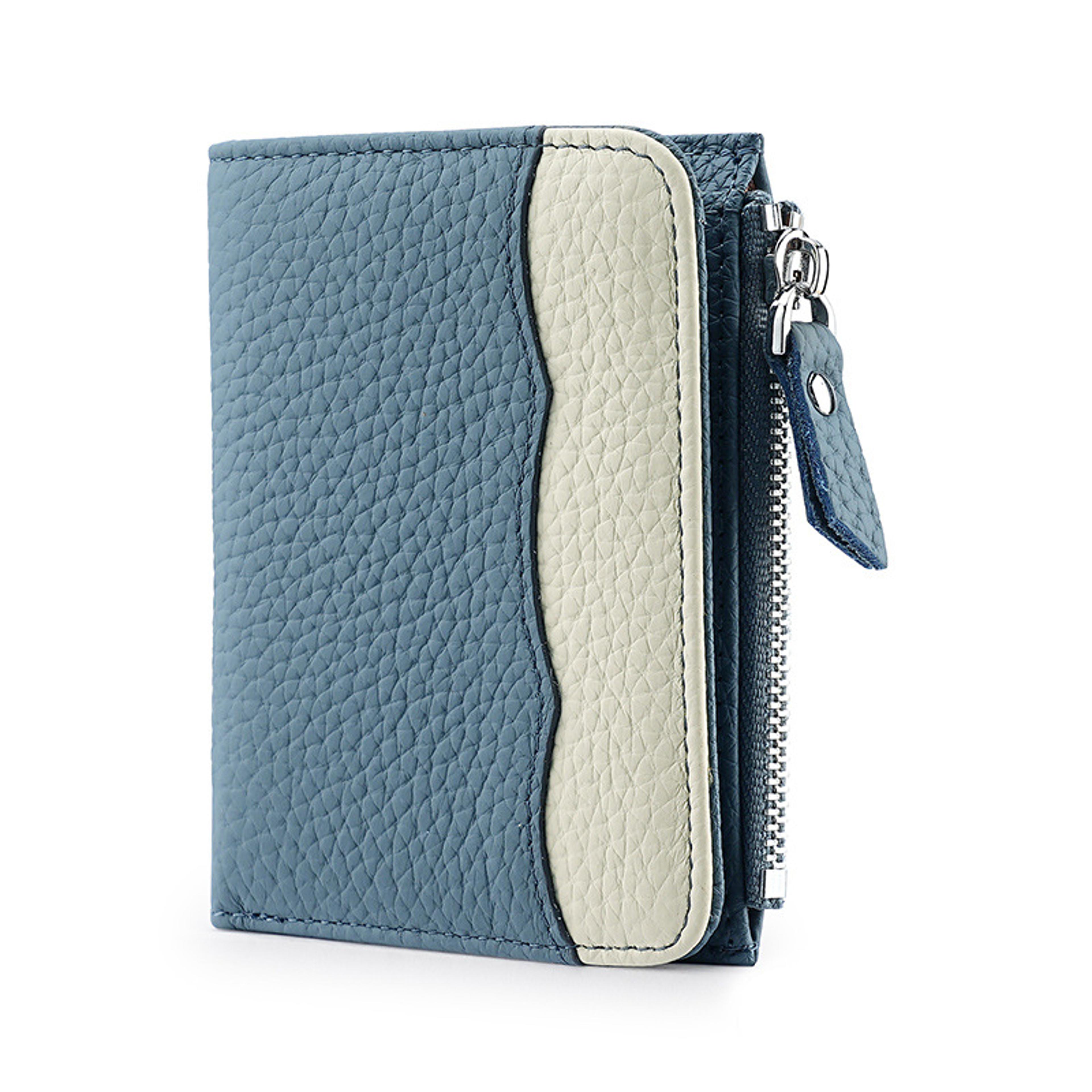 Vintage Genuine Leather Wallet Compact Short Card Holder 5