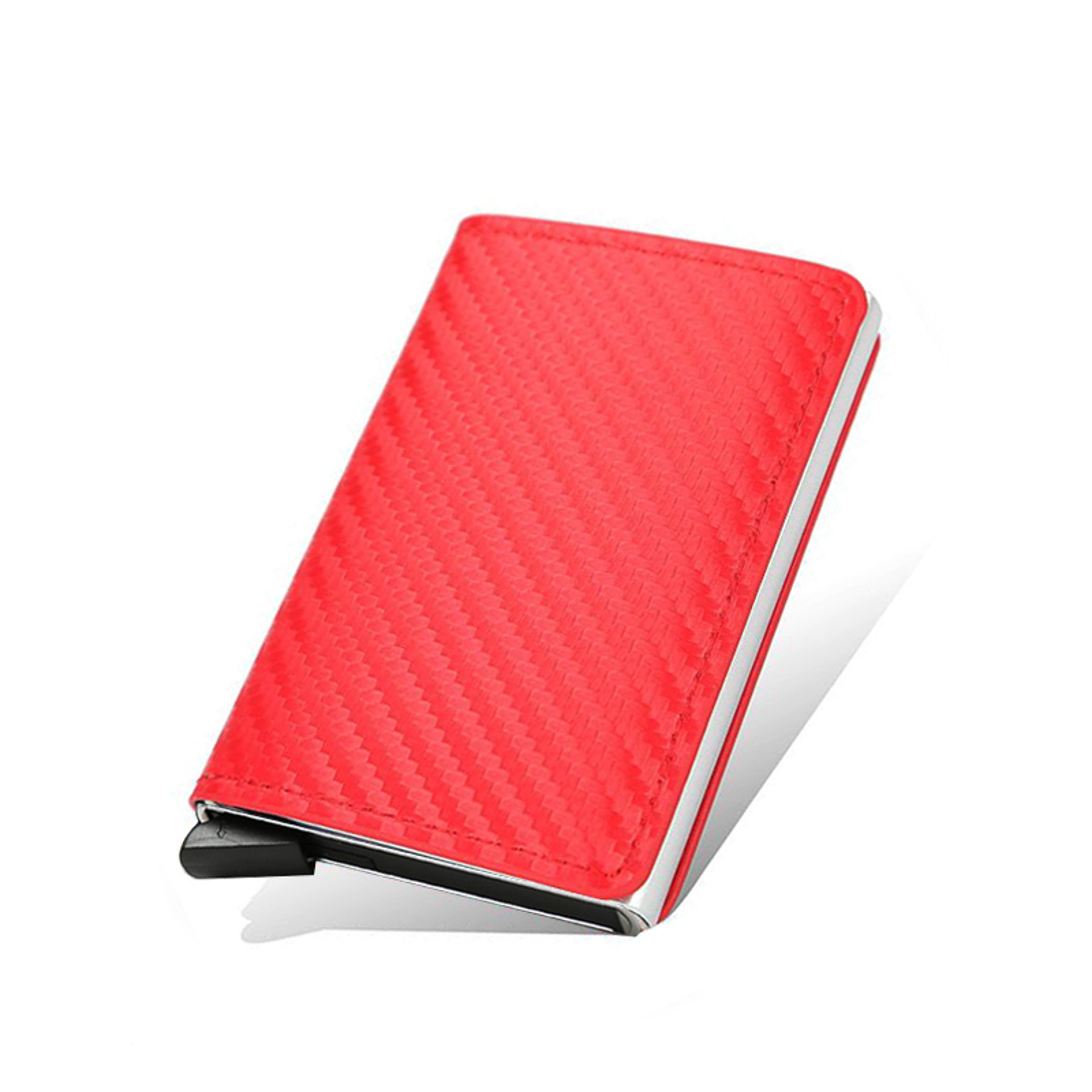 Carbon Fiber RFID Blocking Wallet With Pop Up Card Holder 2