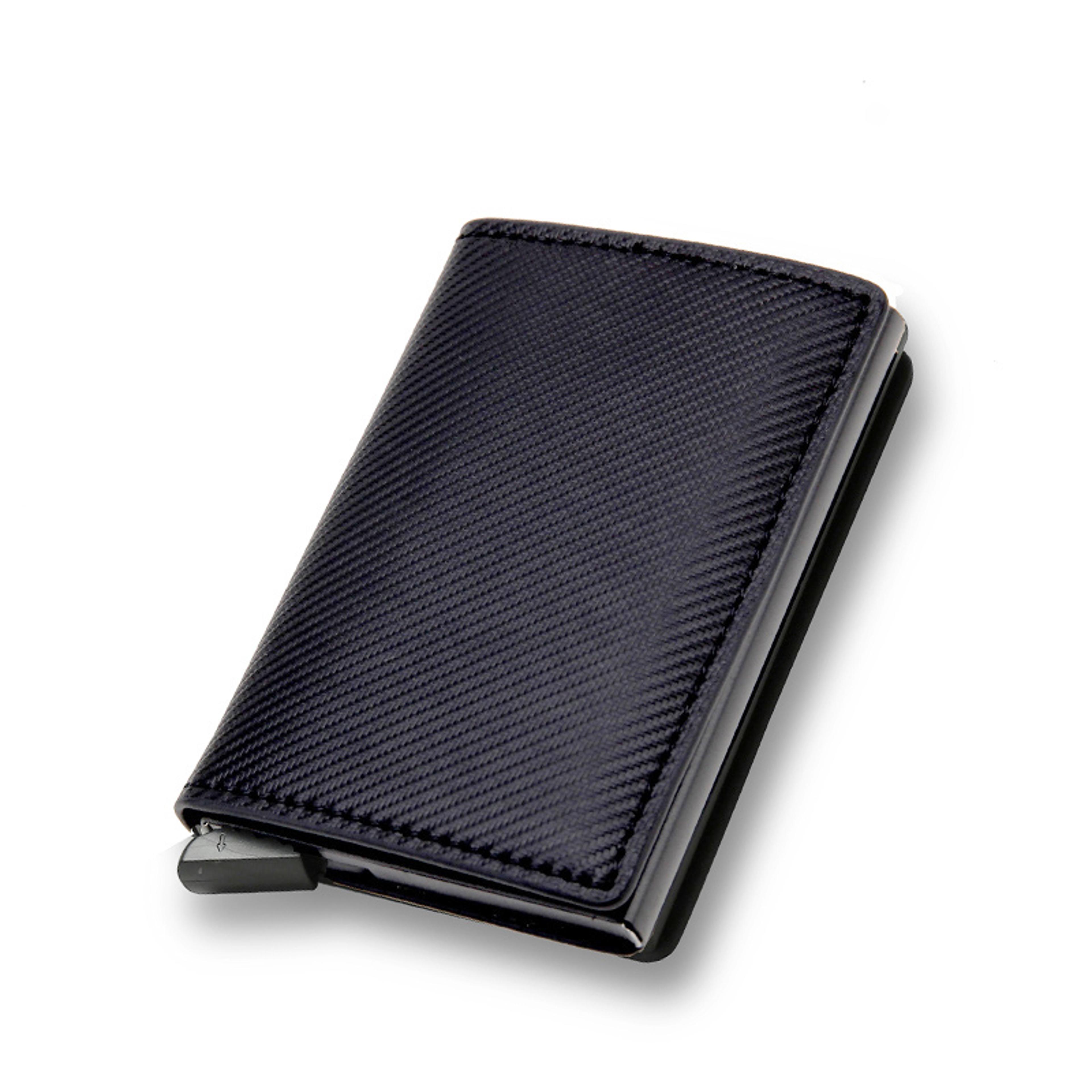 Carbon Fiber RFID Blocking Wallet With Pop Up Card Holder 12