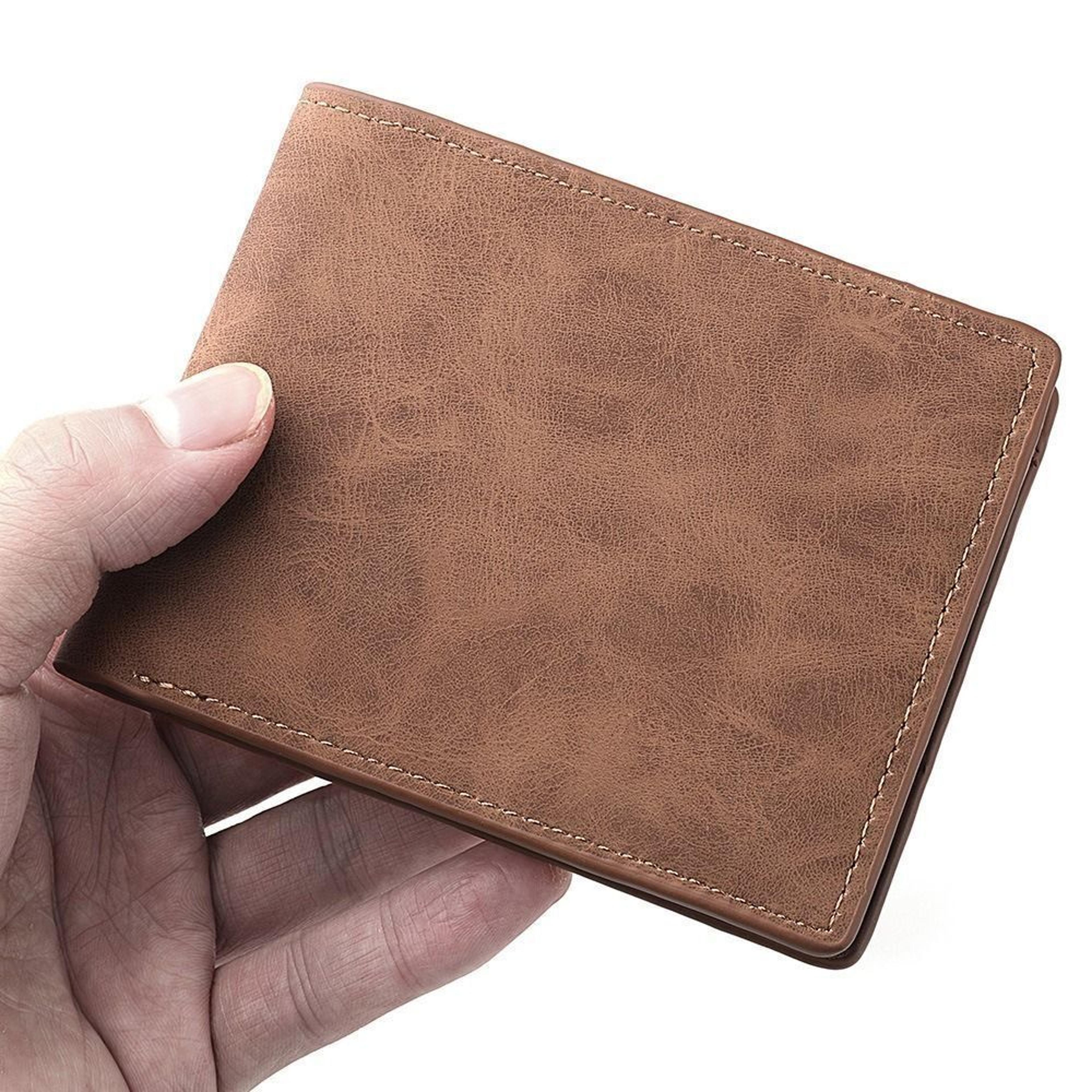 Leather Large Capacity Multi Card Slot Folding Wallet 6