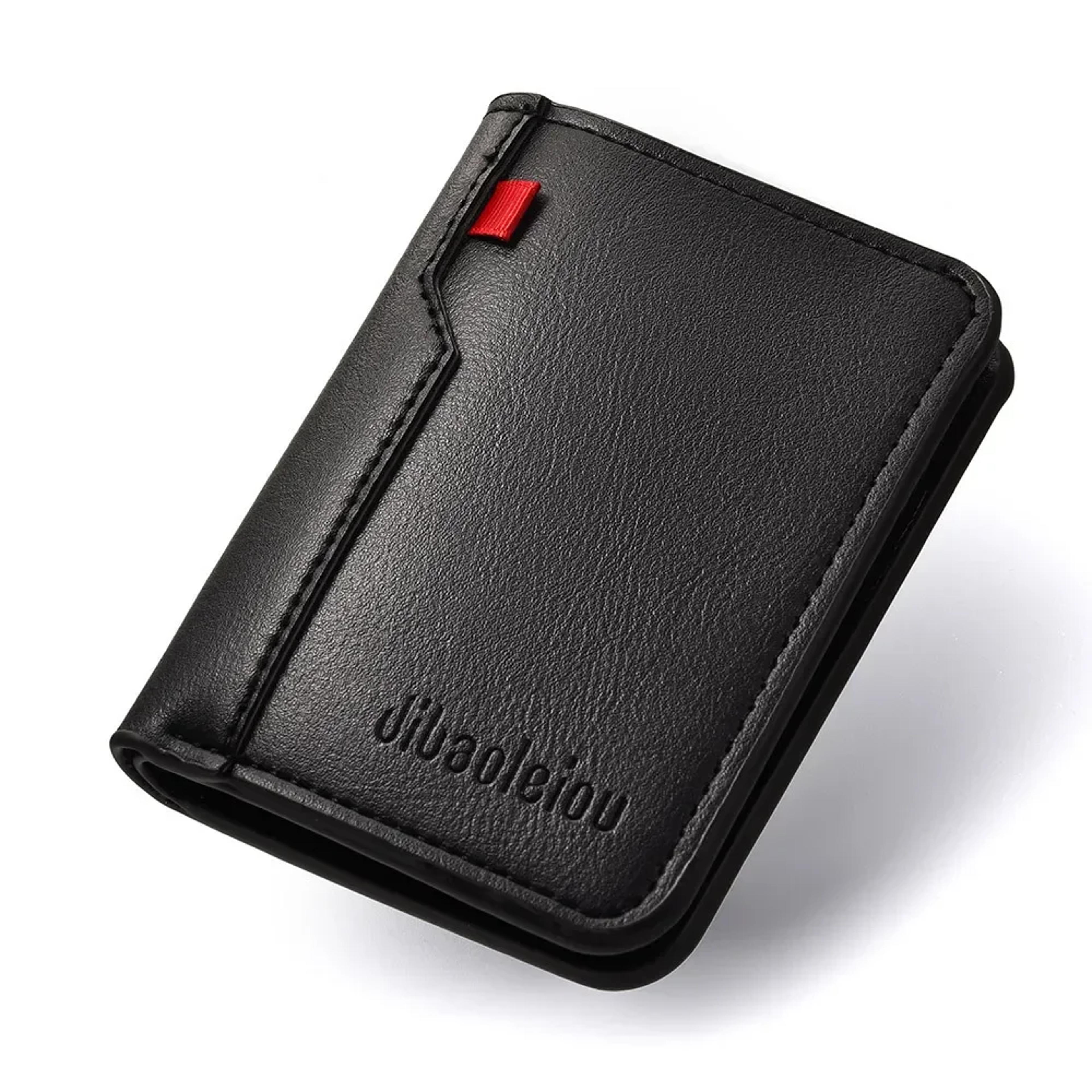 Ultra Thin PU Leather Card Holder Slim Wallet For Men 1