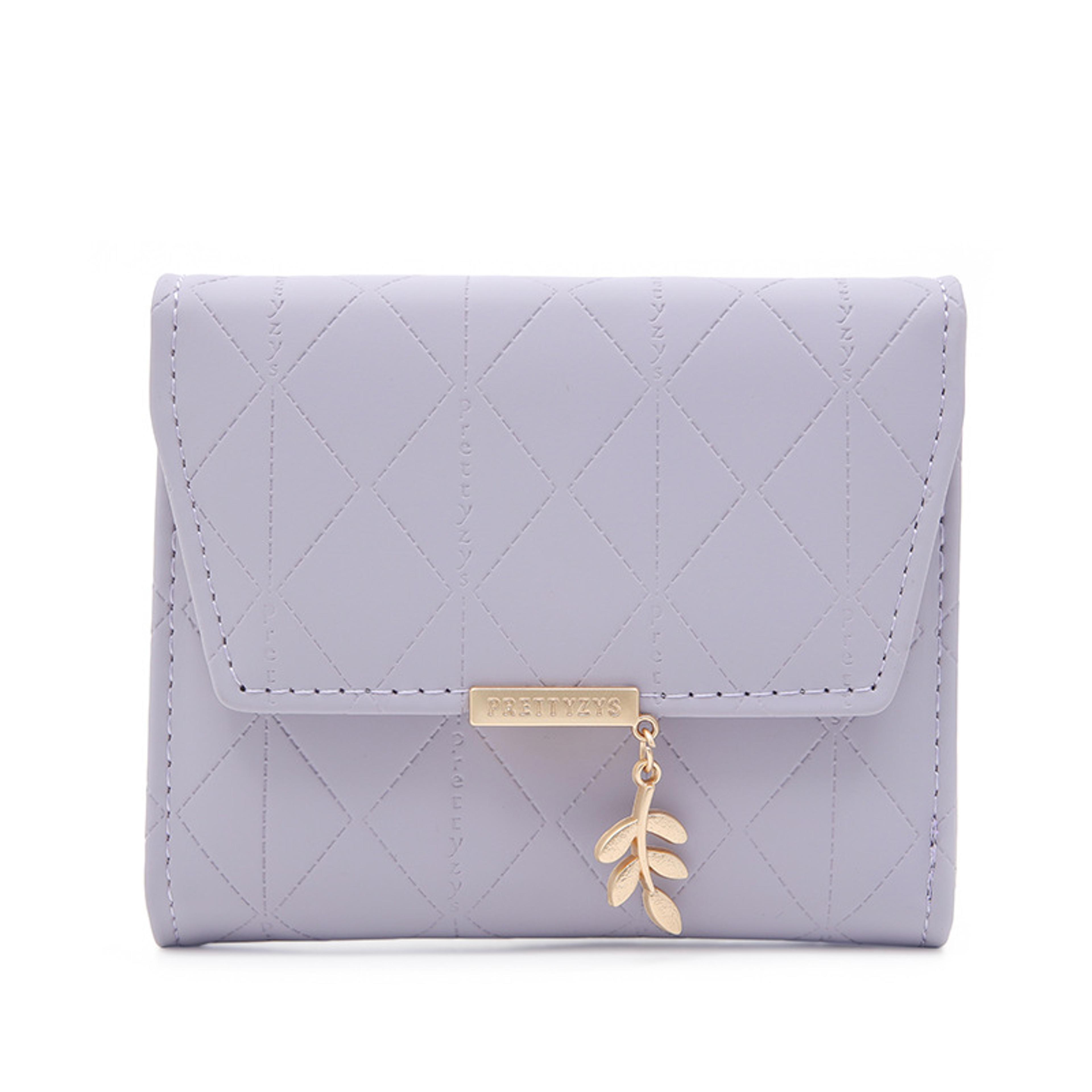 Leaf Pendant Women Short Wallet With Multi Card Folding Coin Purse 8