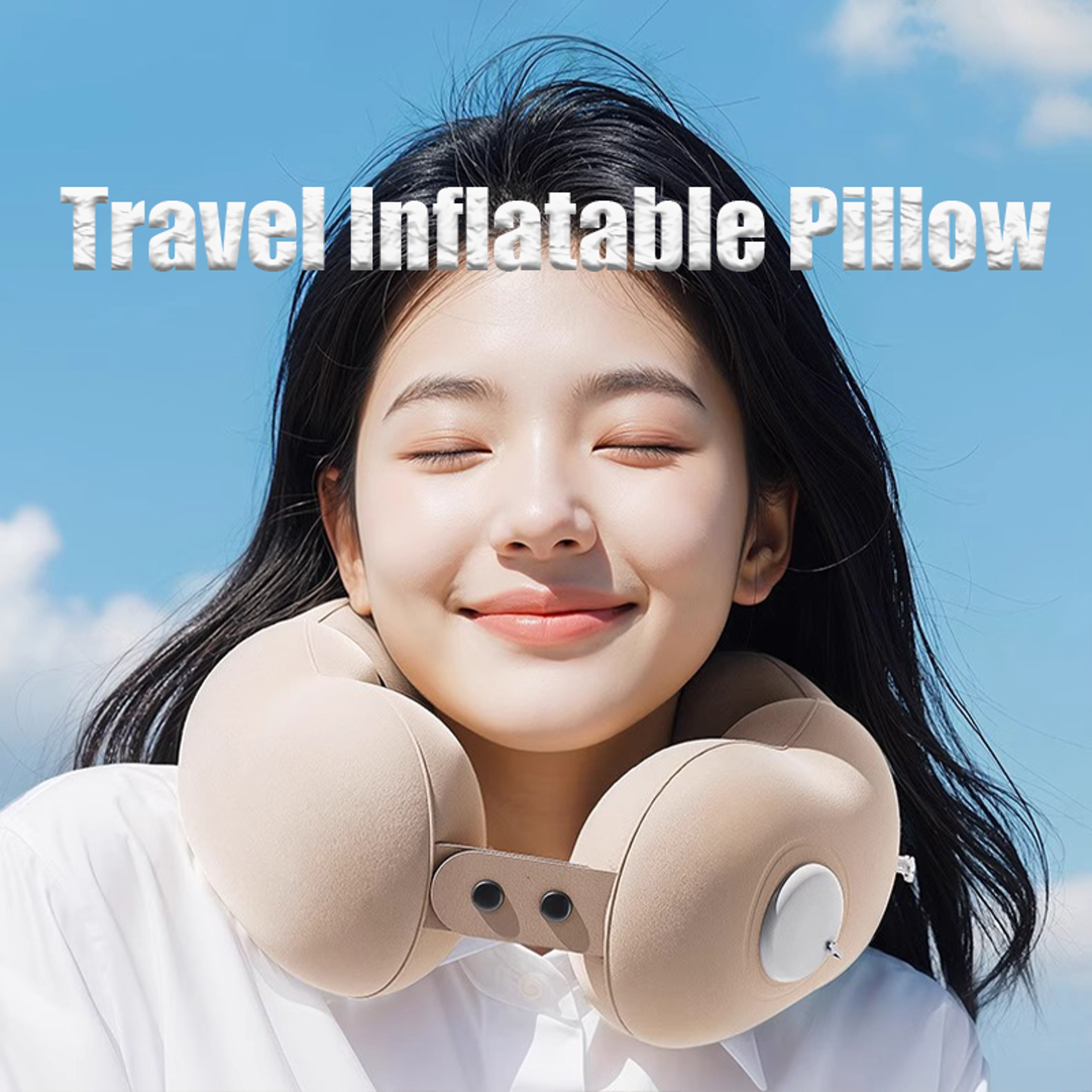 Inflatable Travel Pillow For Airplane Neck Support And Compact Comfort 6