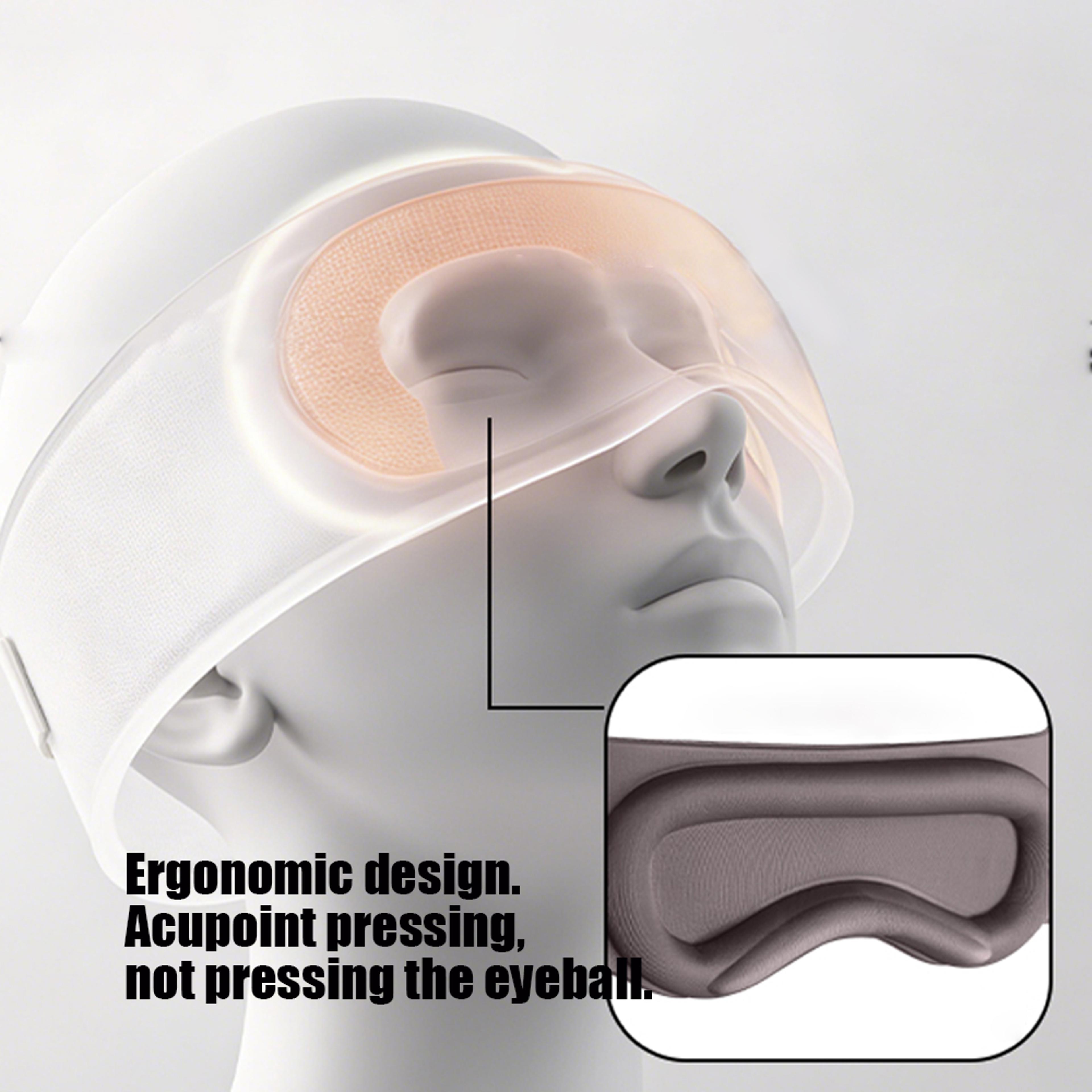 Weighted 3D Blackout Eye Mask For Sleeping With Ear Cover 3