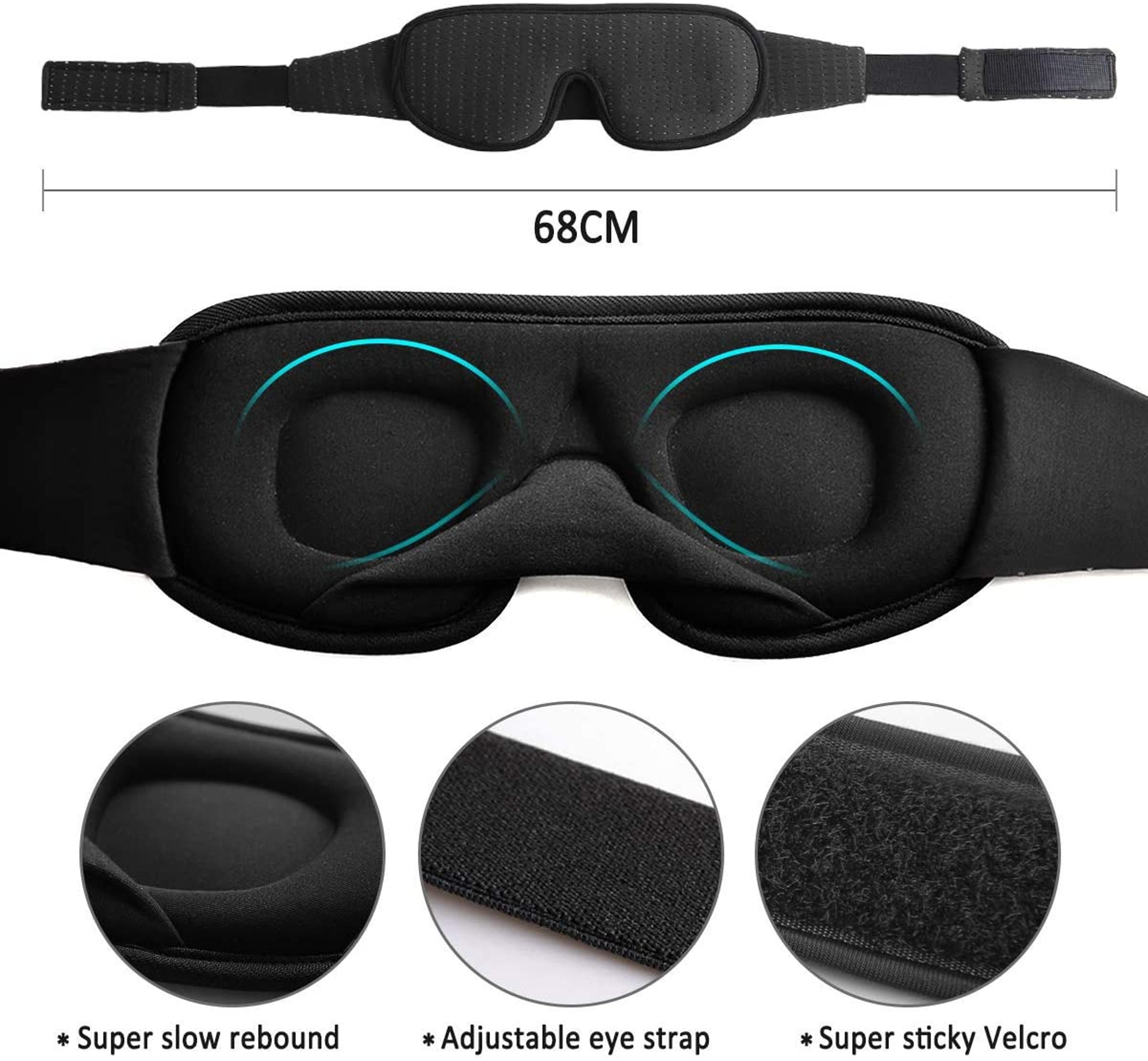 Sleep Mask Light Blocking Padded Eye Mask For Travel And Deep Rest 10