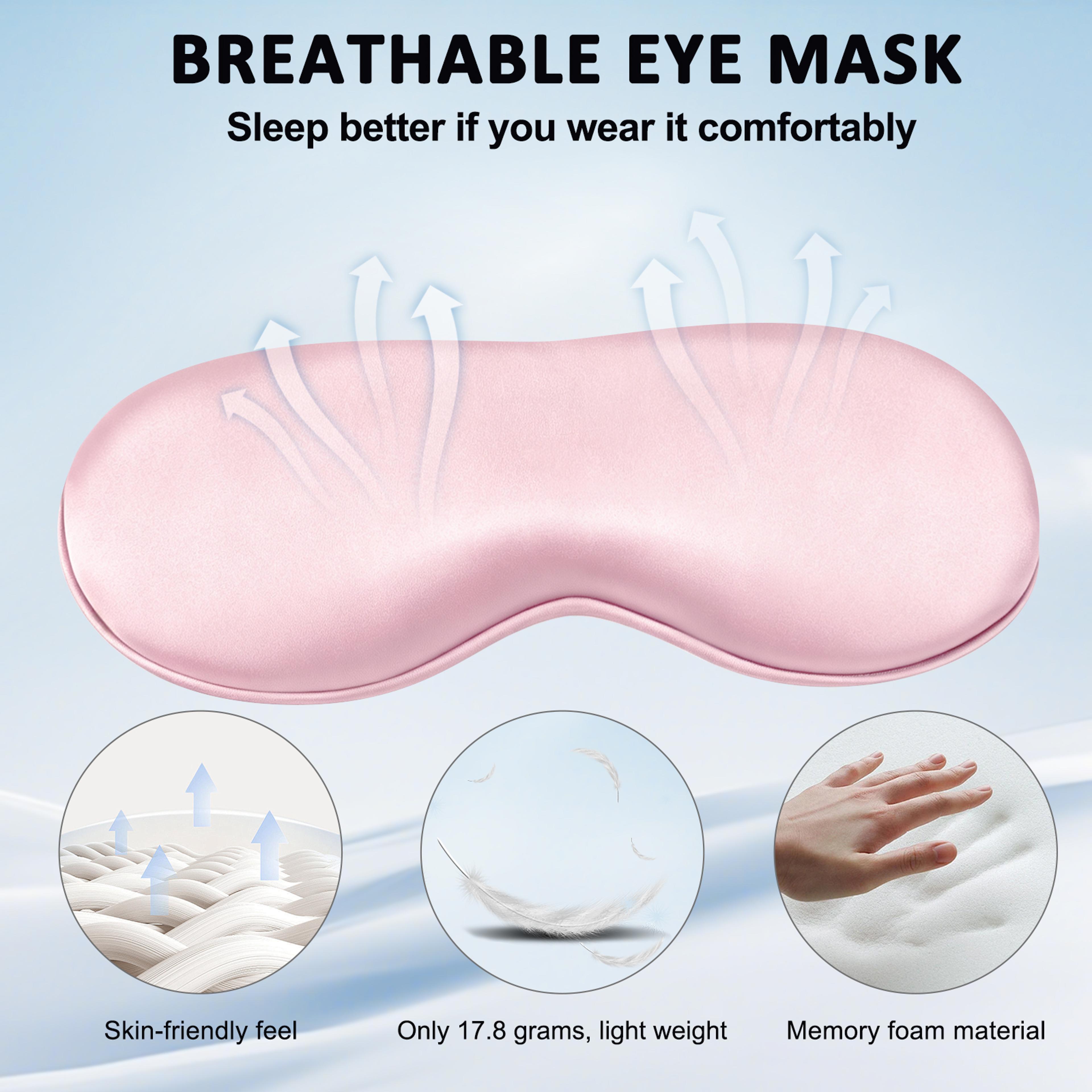 Silk Sleep Mask Soft Padded Light Blocking Eye Mask For Travel Nap And Night Rest 7