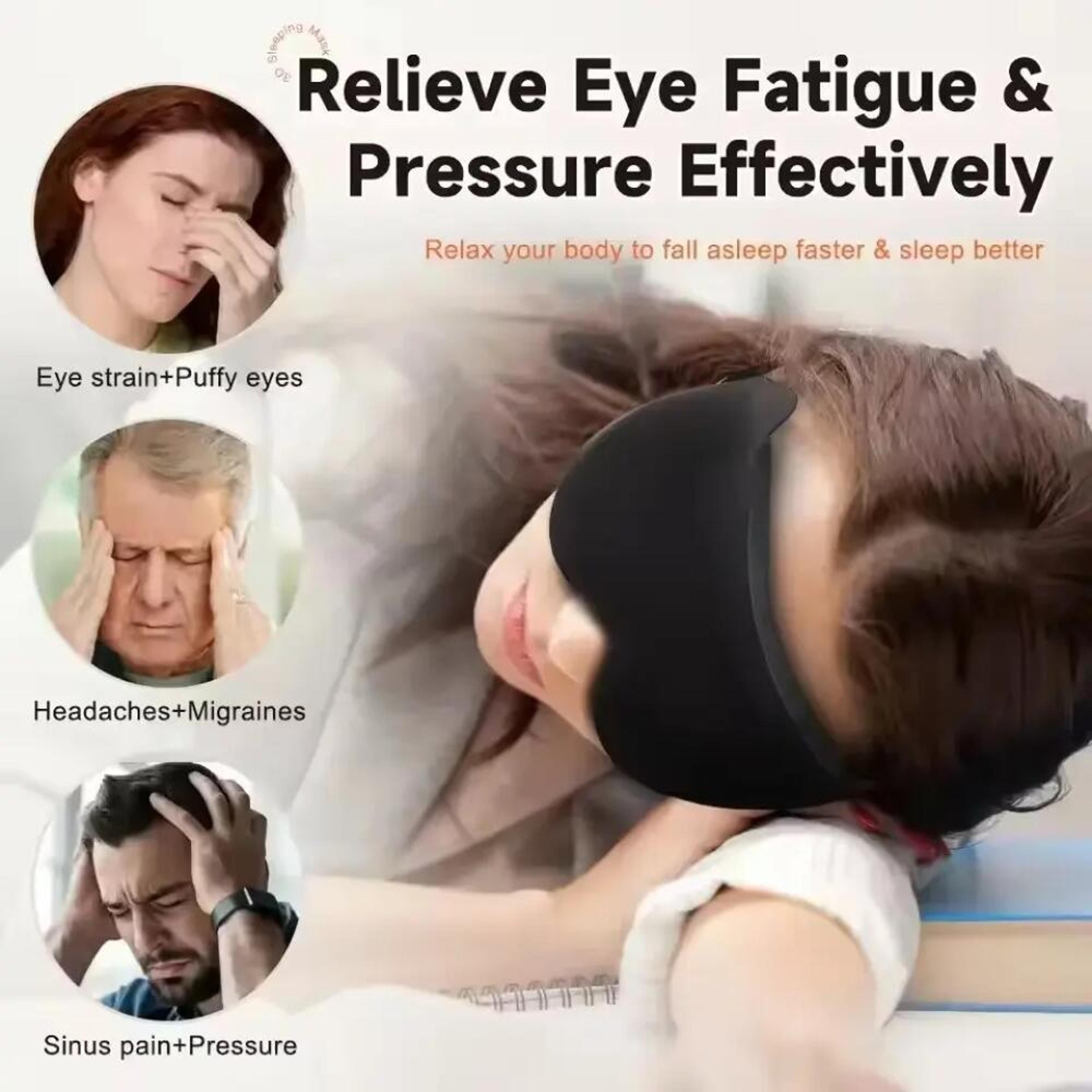 Sleep Mask Light Blocking Eye Mask For Travel Office Naps And Night Rest 7