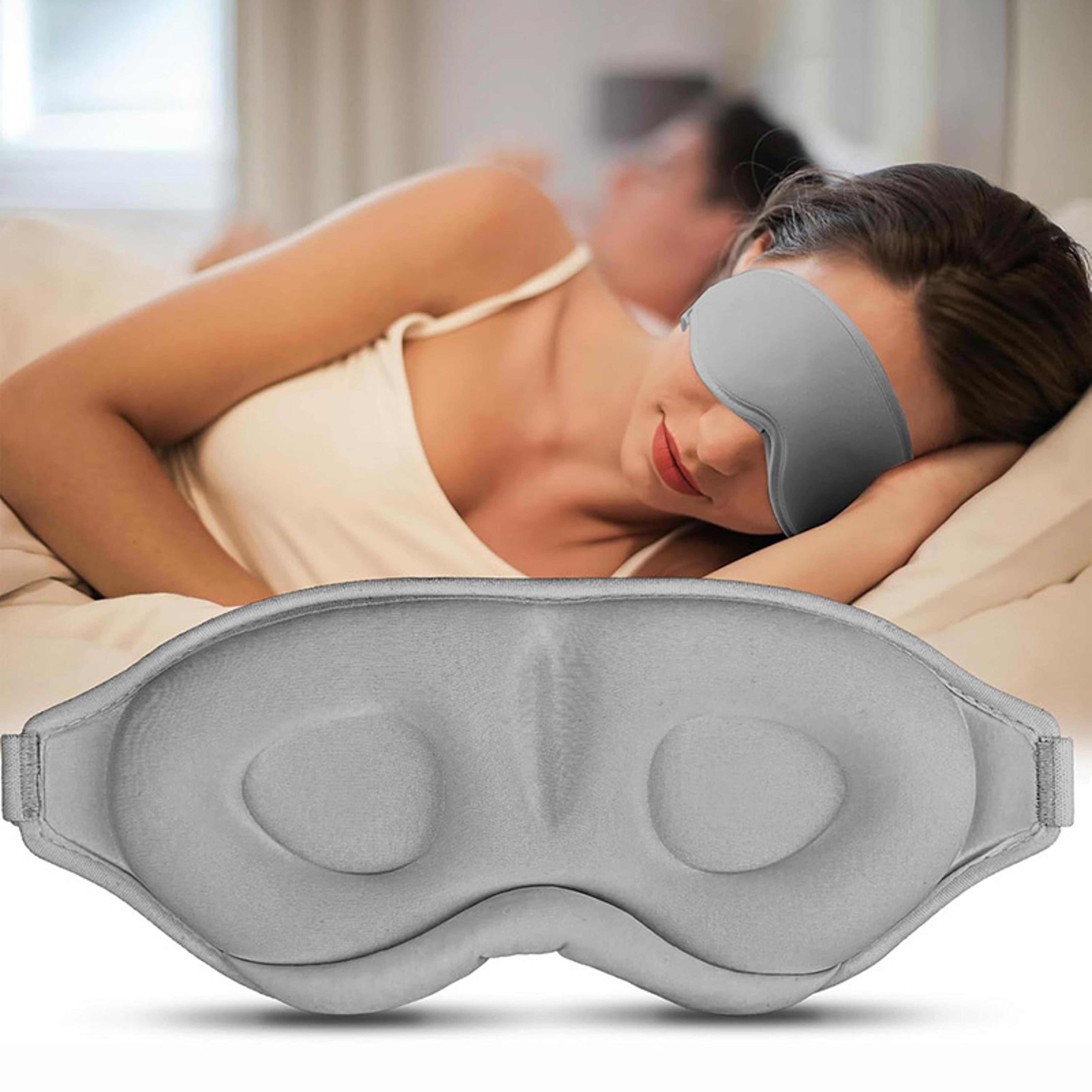 Sleep Mask Light Blocking Contoured Eye Mask For Travel 2