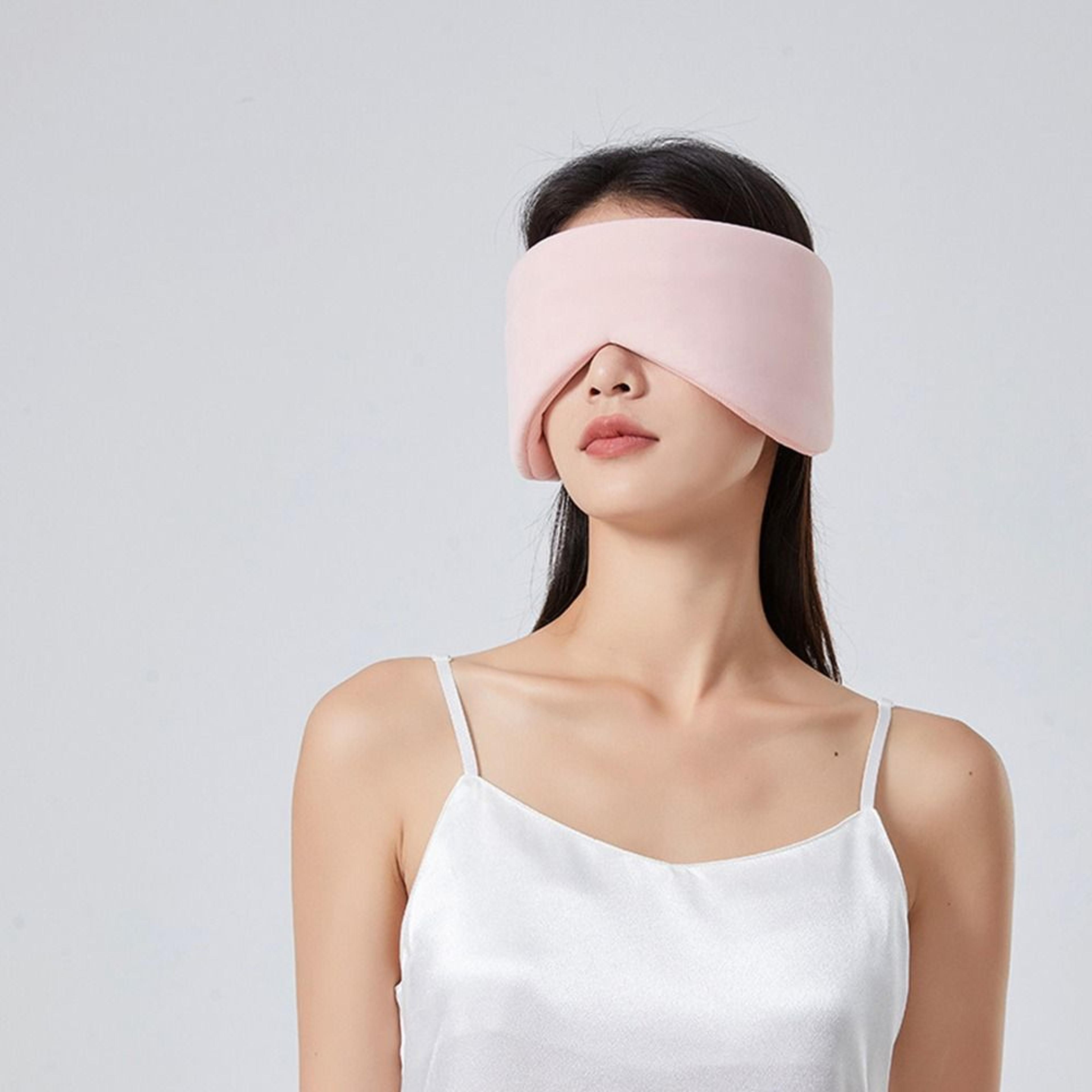 Dual Warm Cool Sleep Mask With Ear Cover And Blackout Comfort 6
