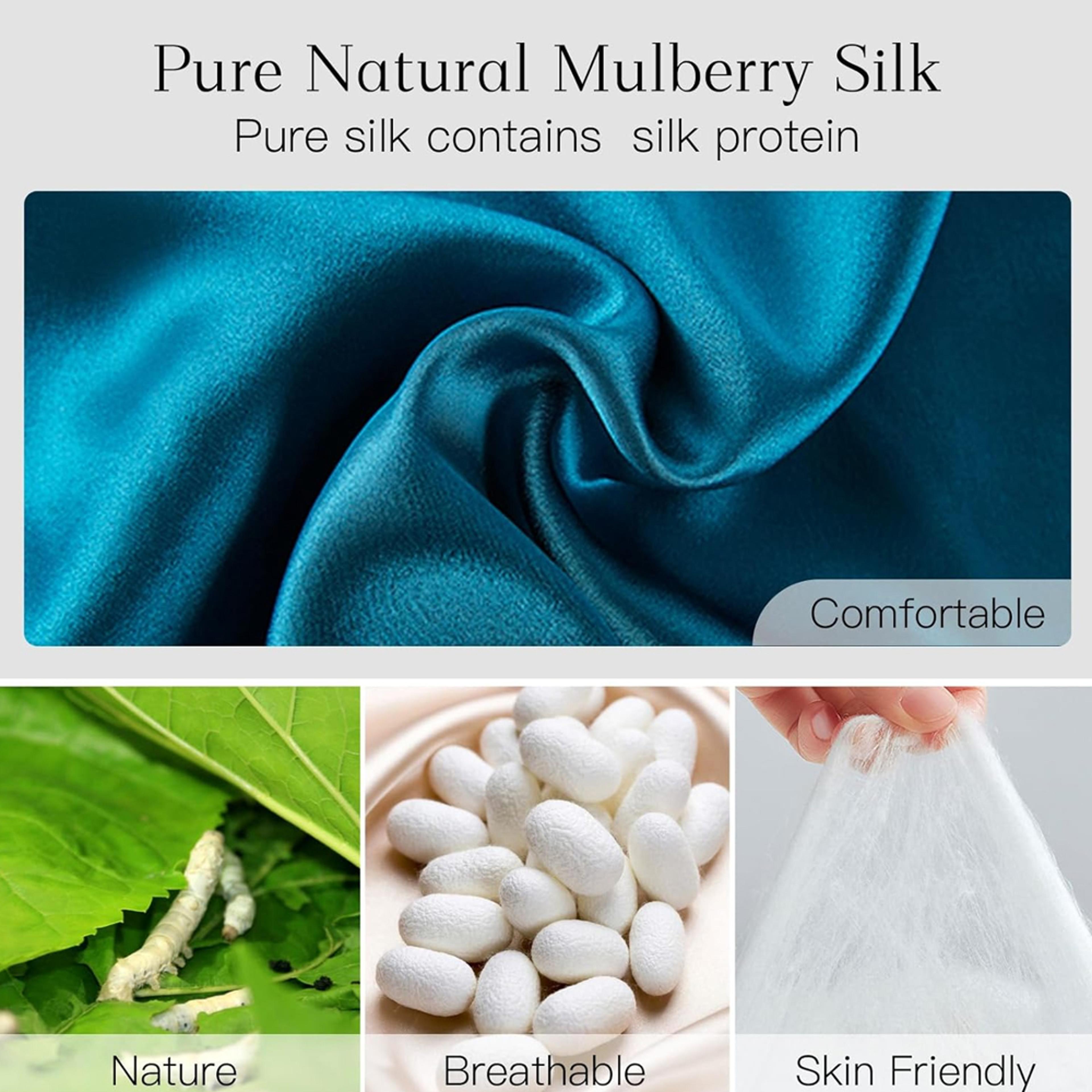 Mulberry Silk Sleep Mask Soft Padded Light Blocking Eye Mask For Travel 11