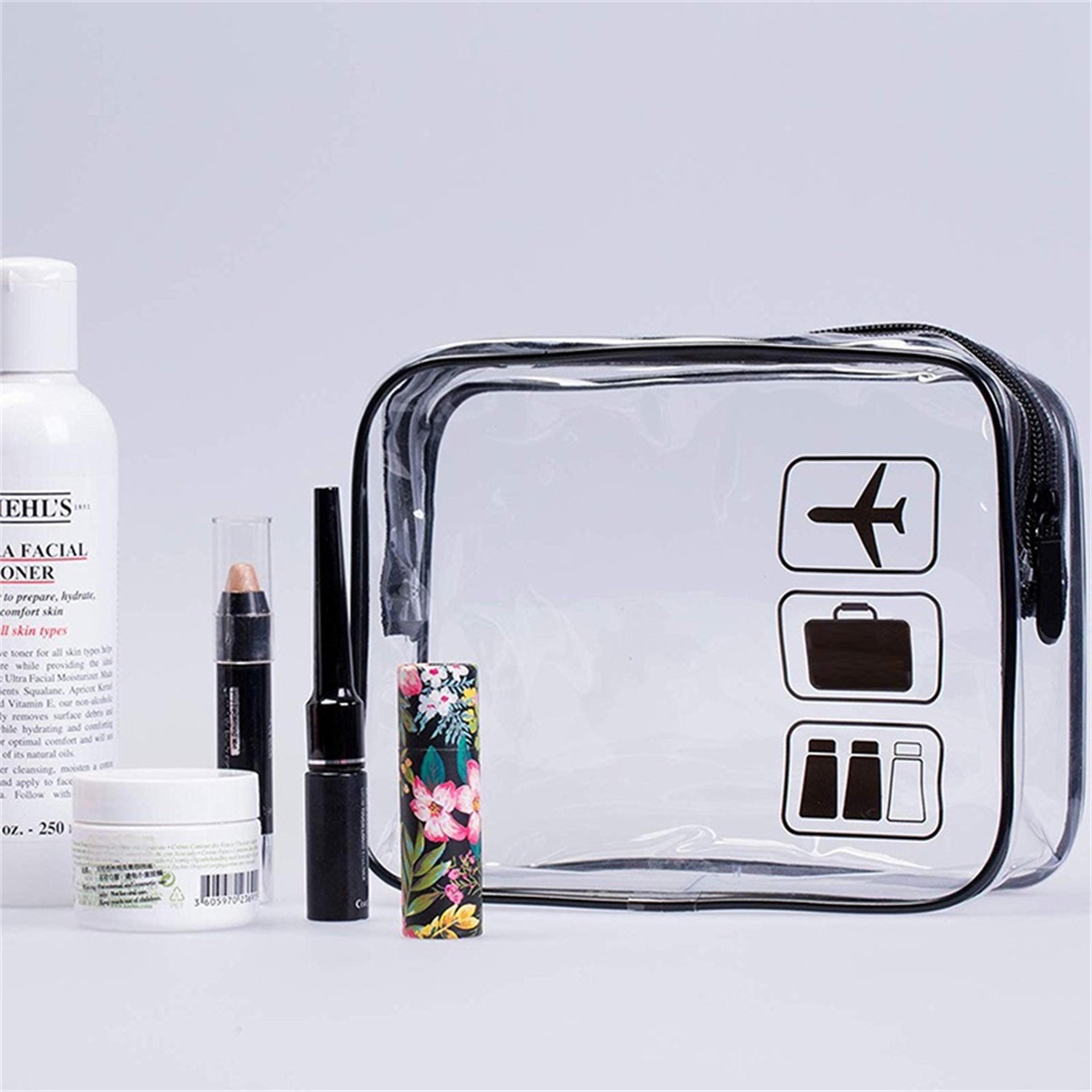 Clear Approved Travel Toiletry Bag For Carry On Liquids And Makeup 1