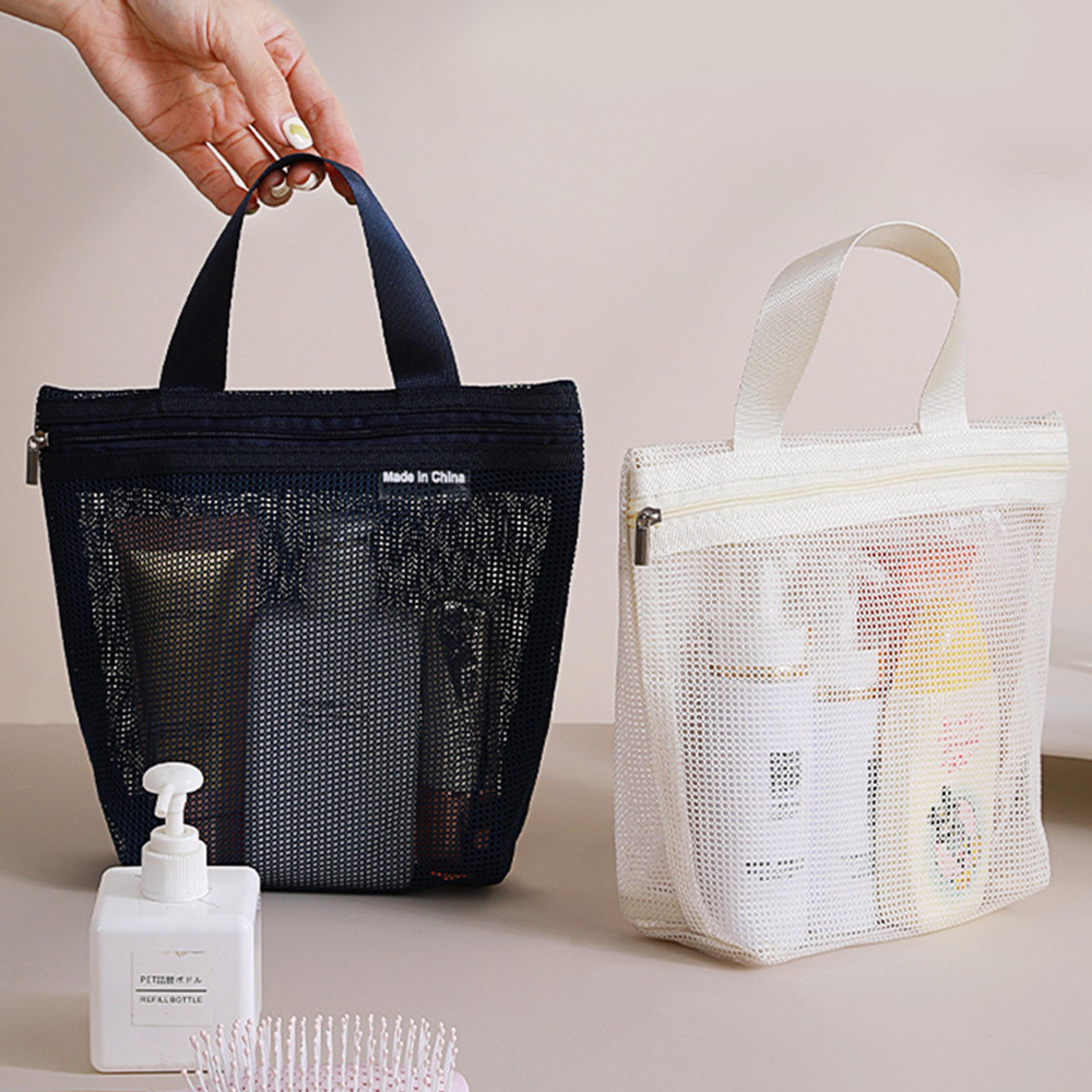 Quick Dry Hanging Toiletry Bag Mesh Travel Makeup Organizer 4