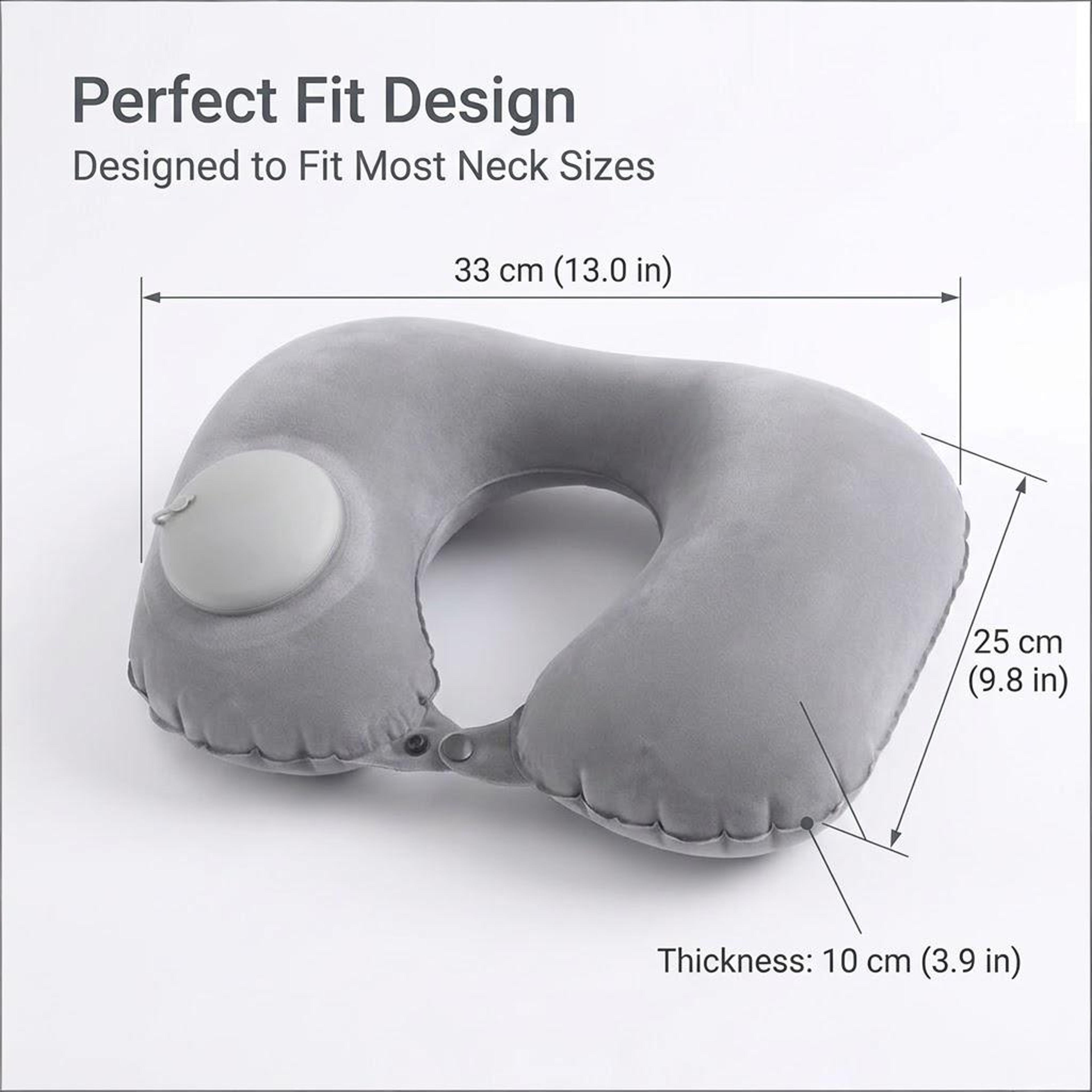 Portable Inflatable Travel Neck Pillow For Flights Cars And Trains 12