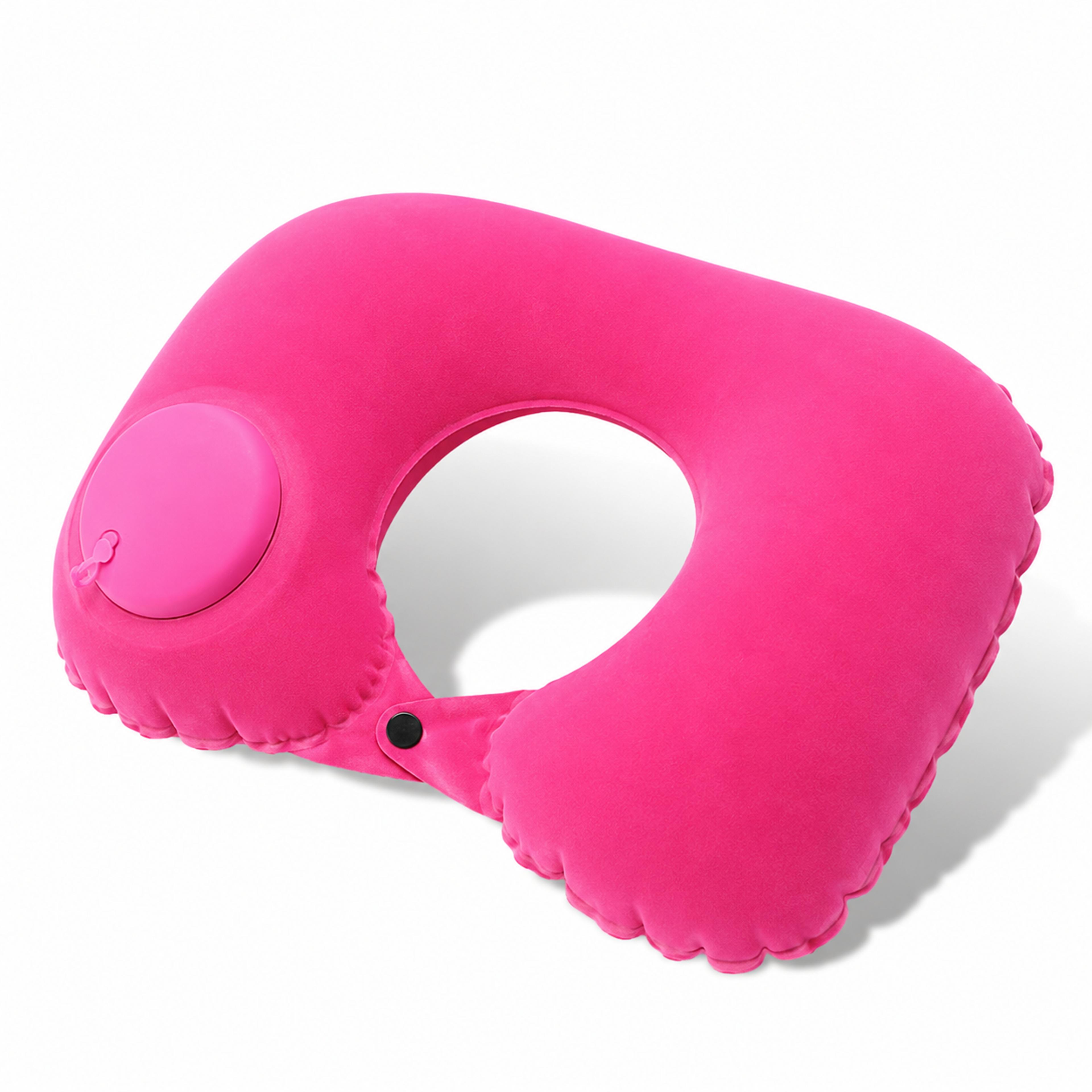 Portable Inflatable Travel Neck Pillow For Flights Cars And Trains 2