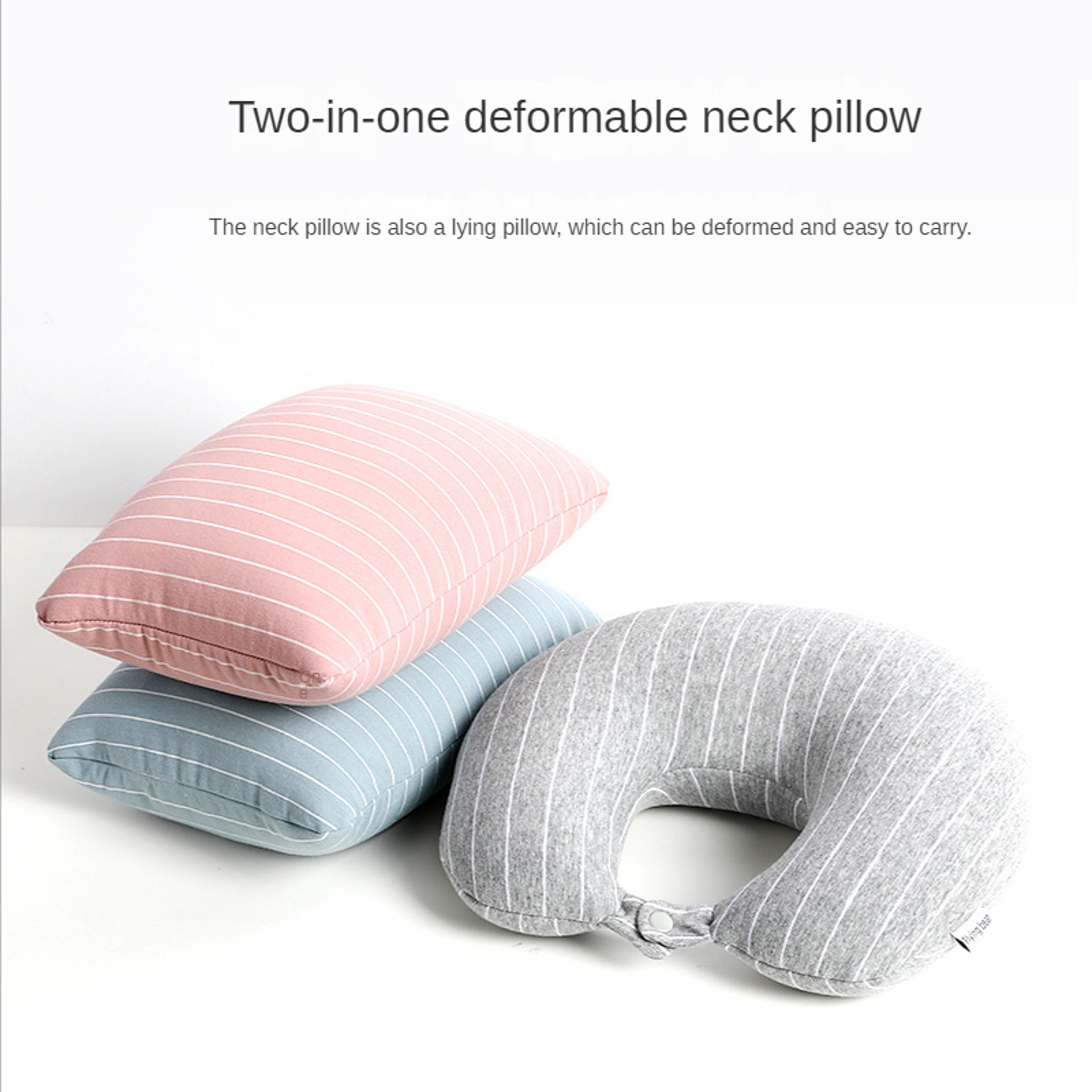 Memory Foam Travel Pillow U Shaped Neck Pillow For Airplane And Car Support 6