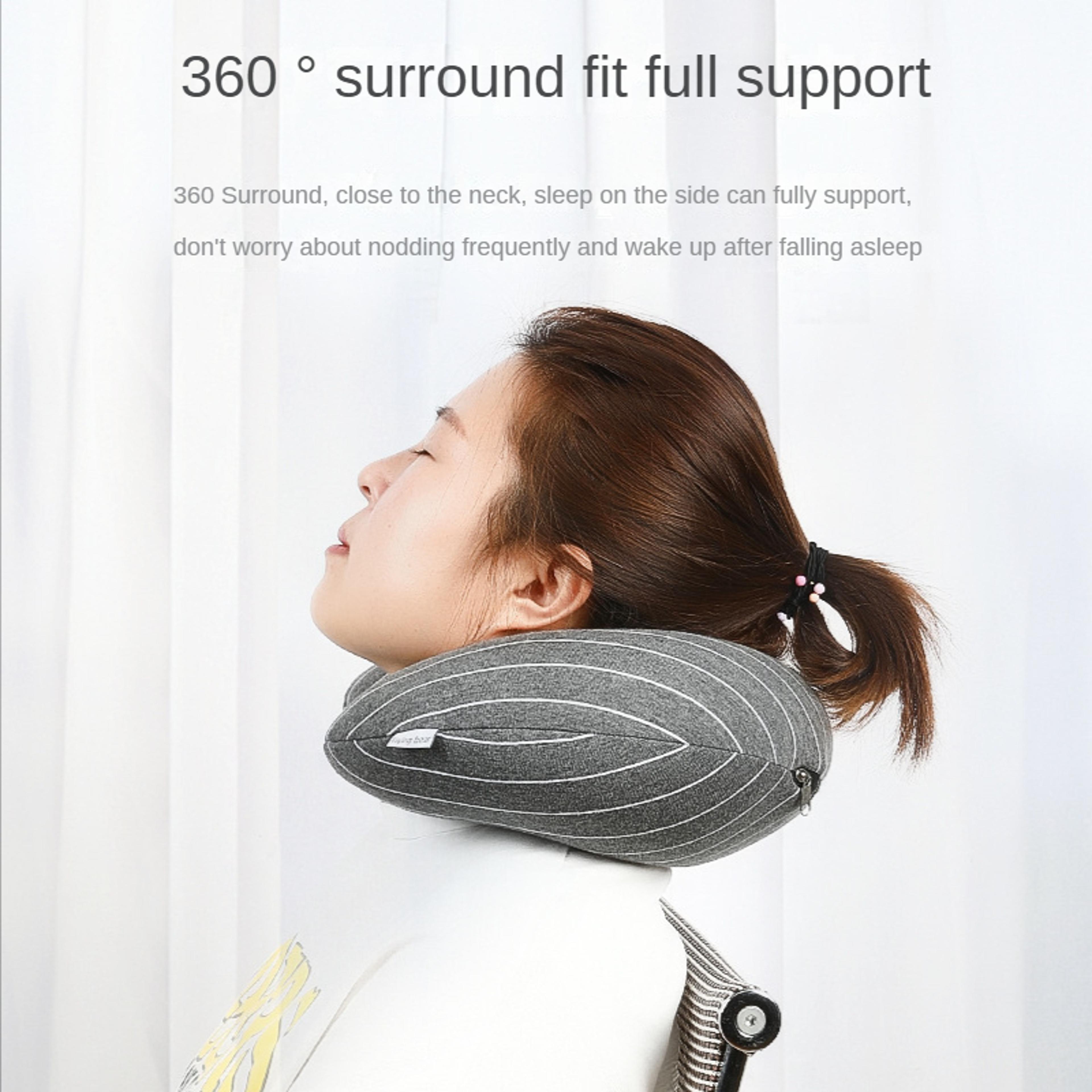 Memory Foam Travel Pillow U Shaped Neck Pillow For Airplane And Car Support 7