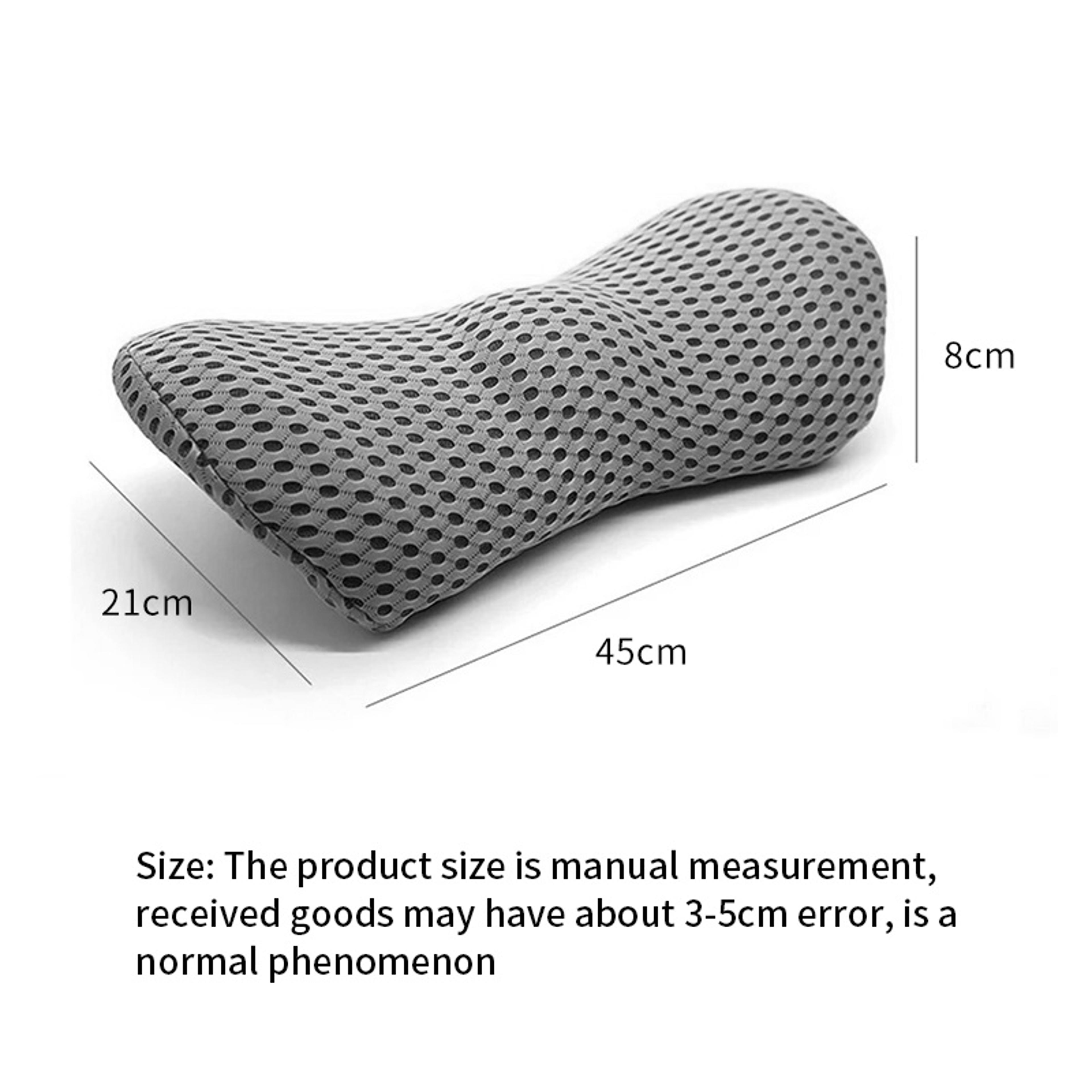 Breathable Memory Foam Car Lumbar Support Pillow For Seat Bed And Office 5