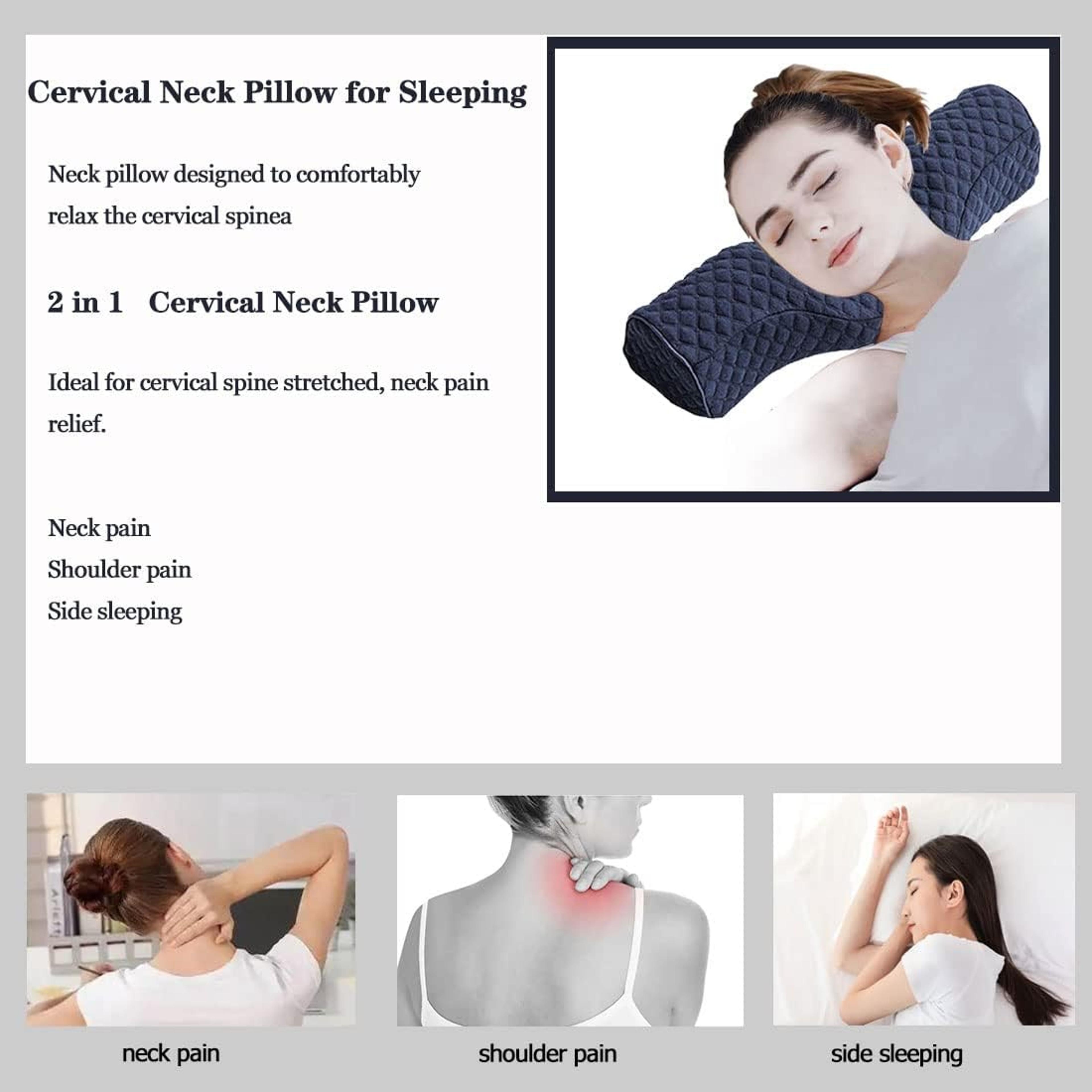 Cervical Pillow Memory Foam Contour Pillow For Neck Support 4