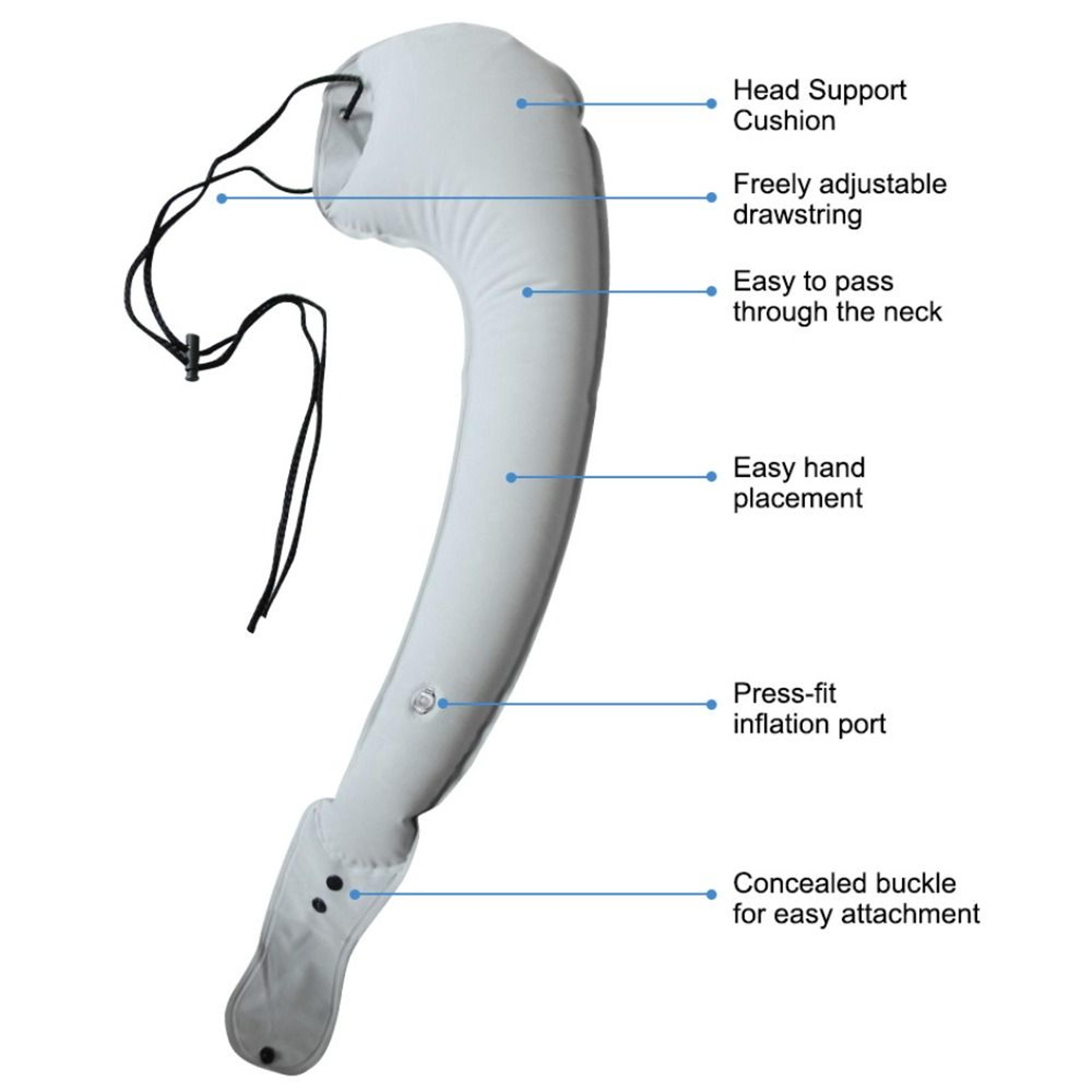 Foldable Inflatable Travel Pillow For Side Sleeping And Neck Support 5