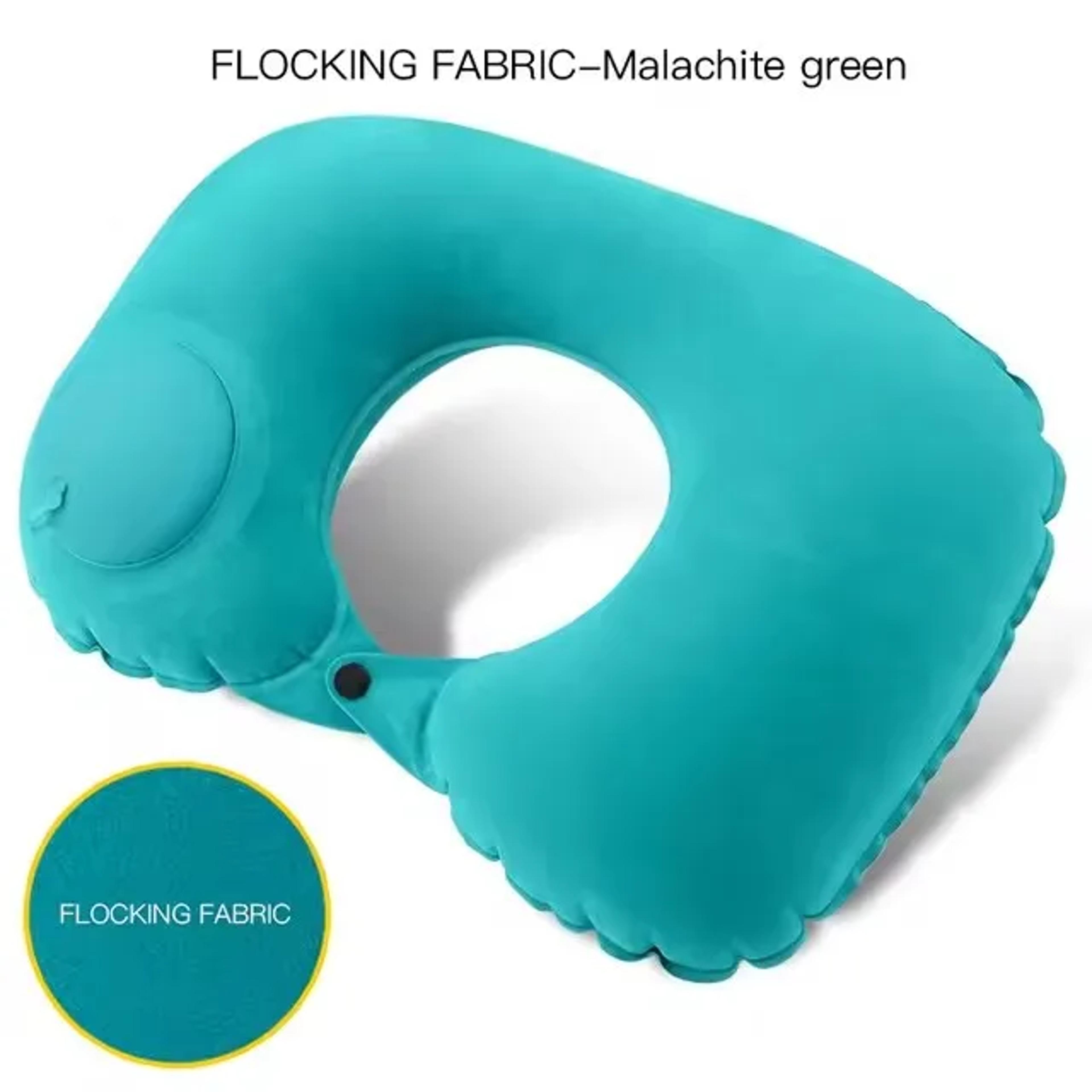 Press To Inflate Inflatable Travel Pillow For Neck Support 4