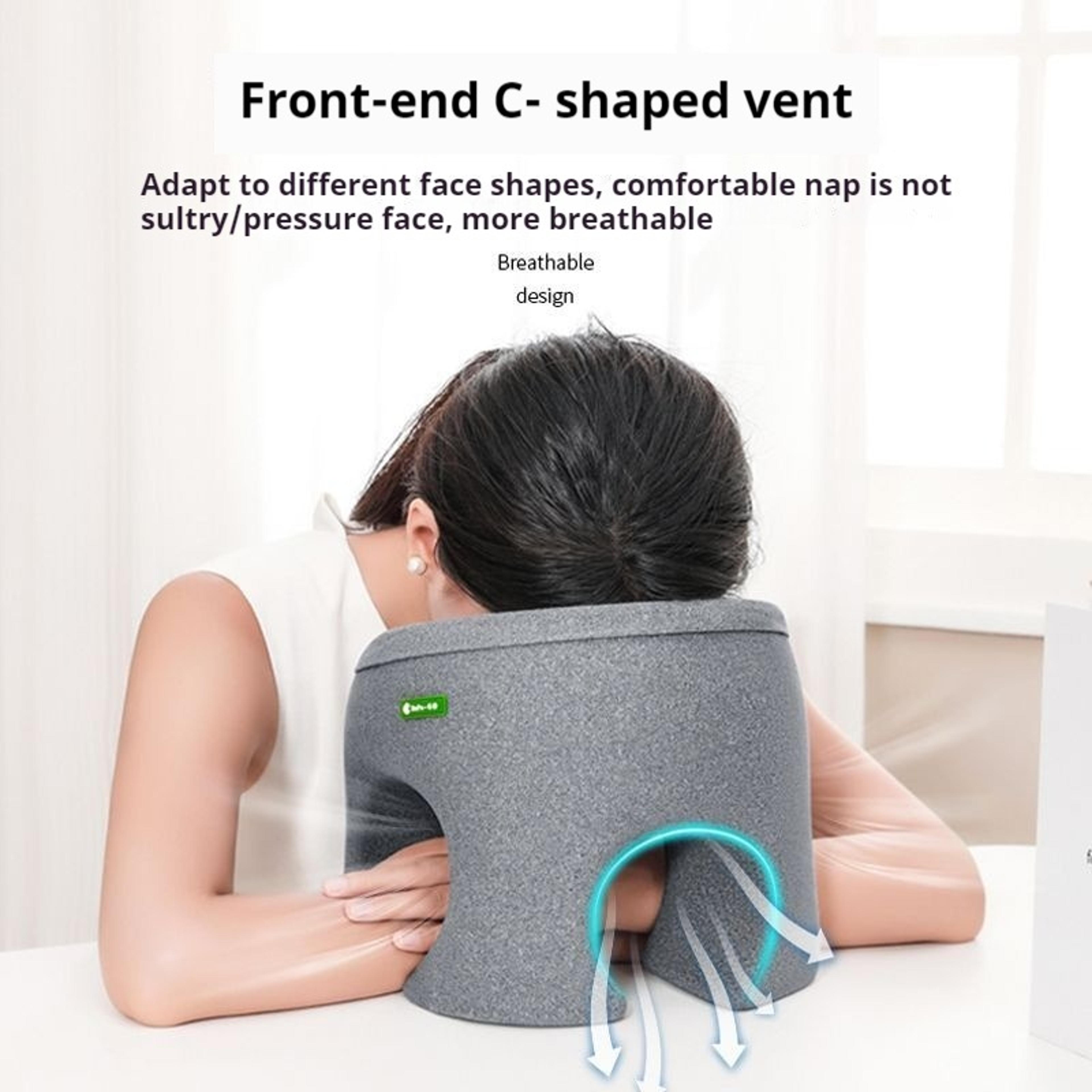 Memory Foam Nap Pillow For Desk Napping Neck Support And Travel Rest 7