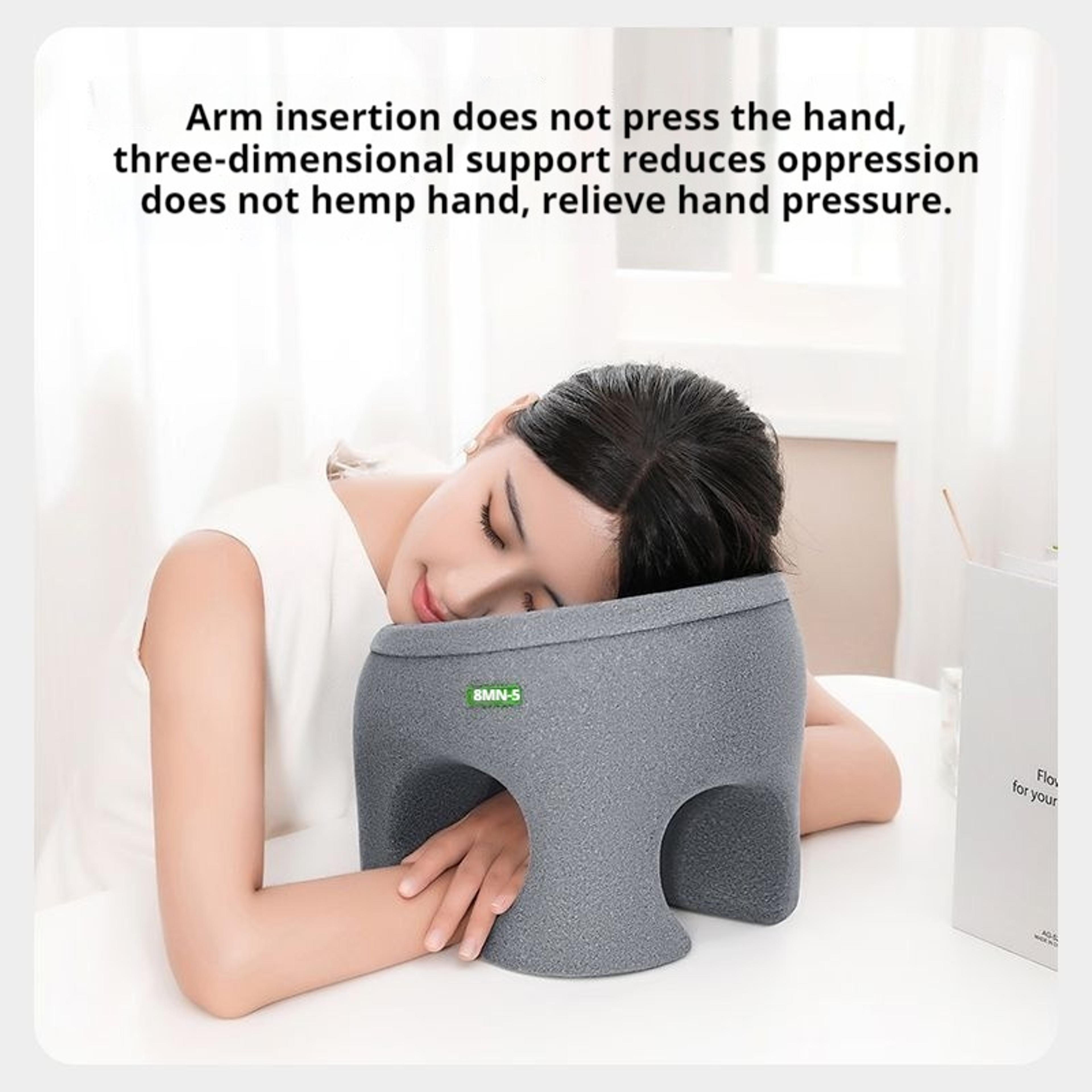 Memory Foam Nap Pillow For Desk Napping Neck Support And Travel Rest 8