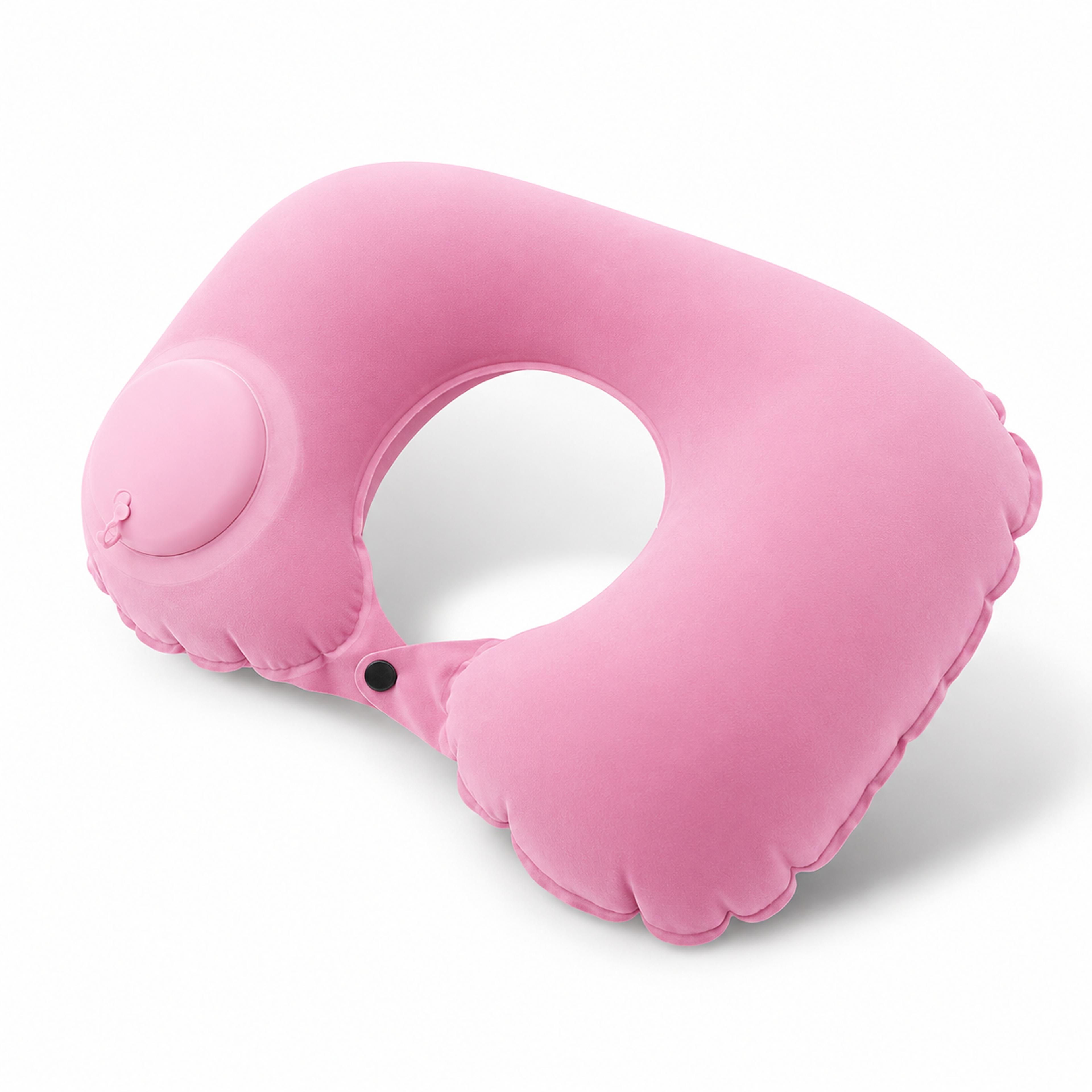 Portable Self Inflating Neck Pillow For Travel Soft U Shaped Airplane Neck Cushion 5