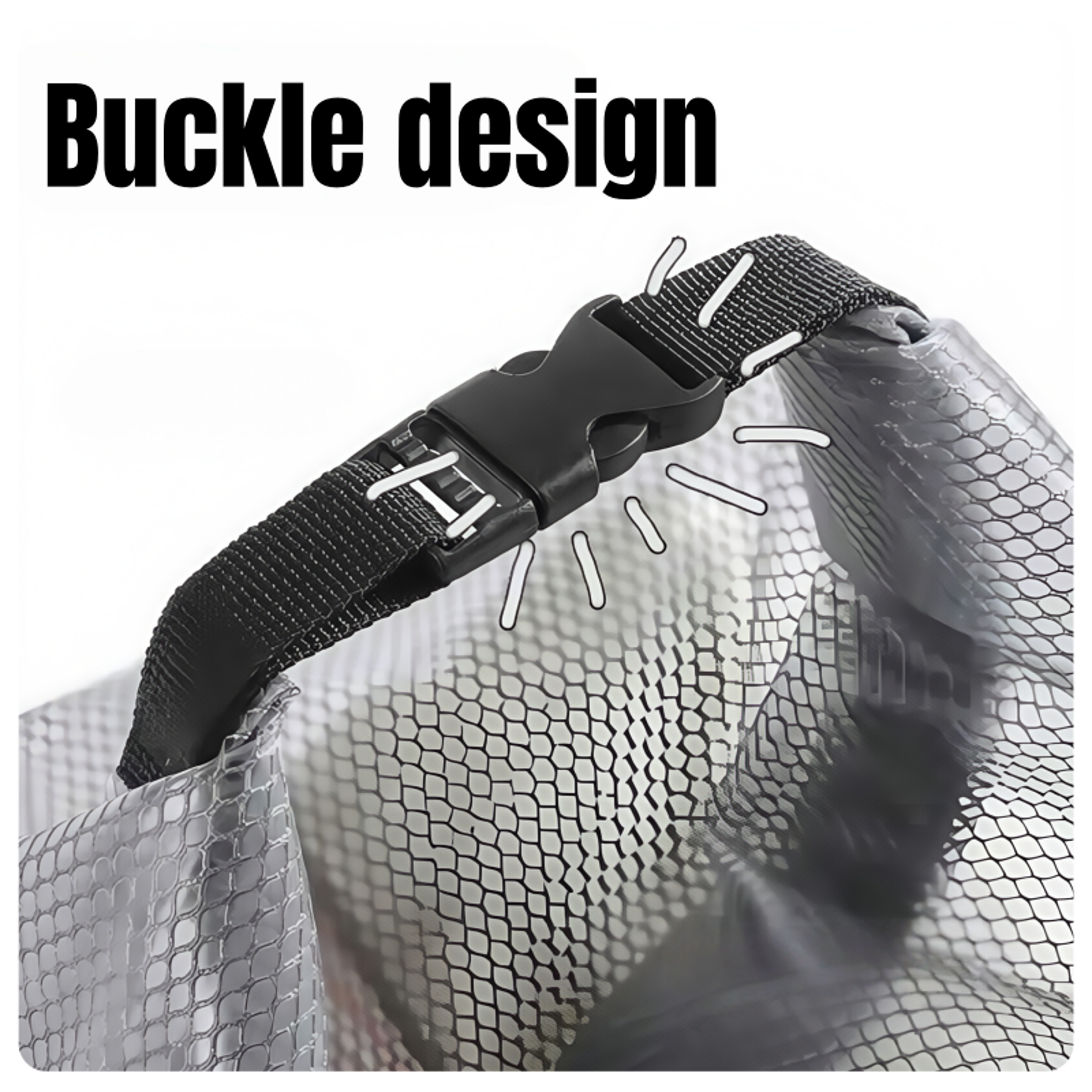 Clear Waterproof Beach Tote Bag Large Capacity Transparent Shoulder Bag 5