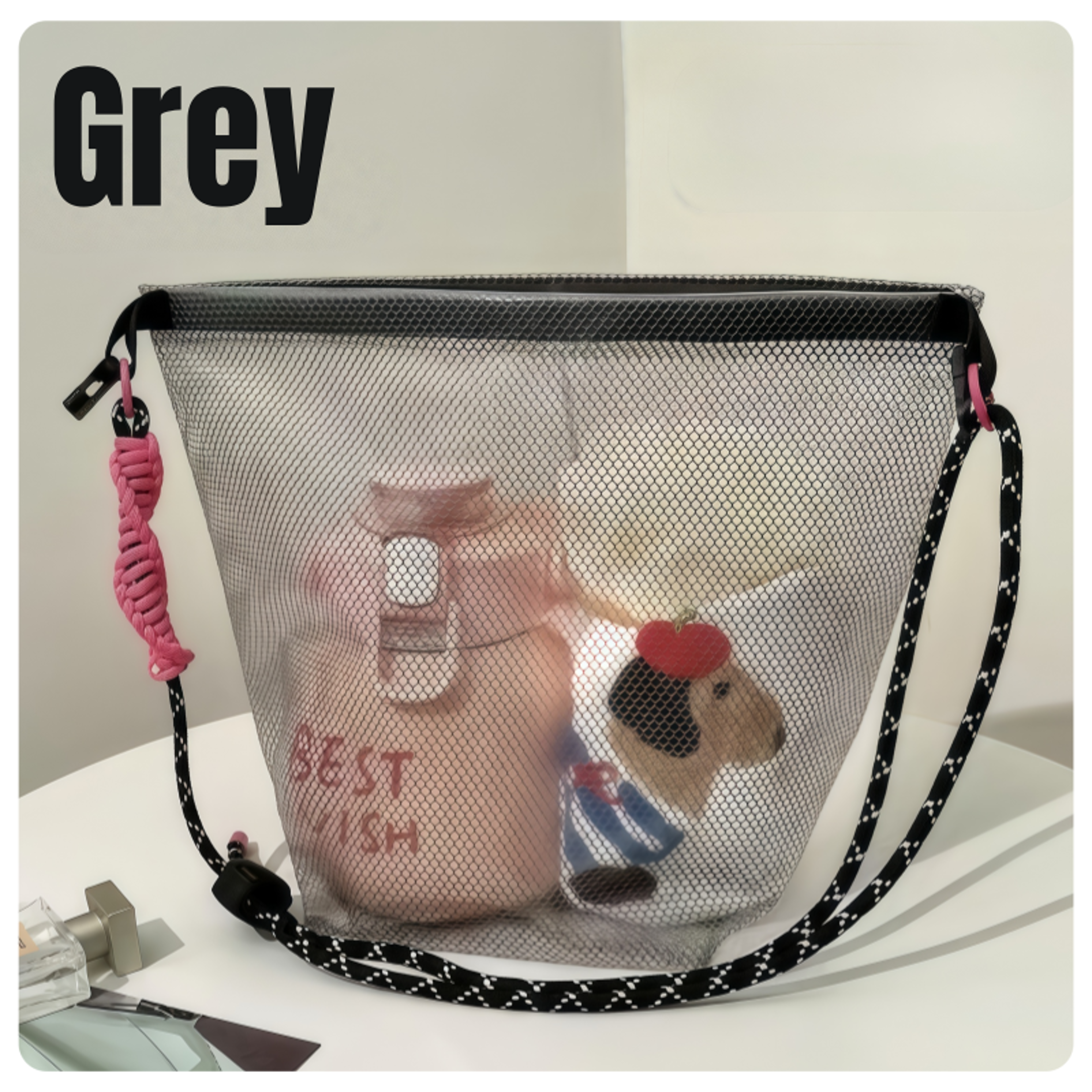 Clear Waterproof Beach Tote Bag Large Capacity Transparent Shoulder Bag 1