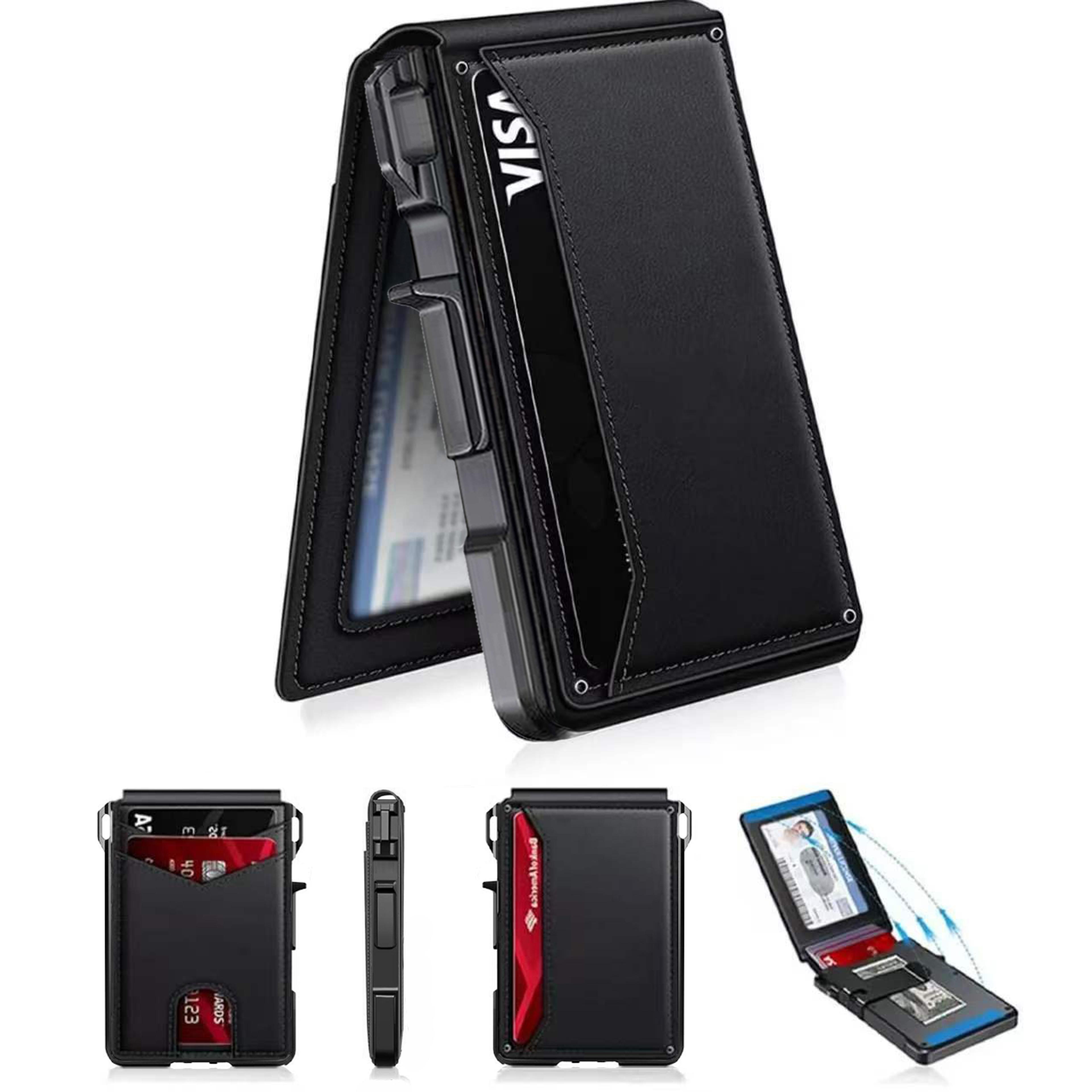Blocking Slim Wallet For Men With Pop Up Card Holder And Money Clip 2