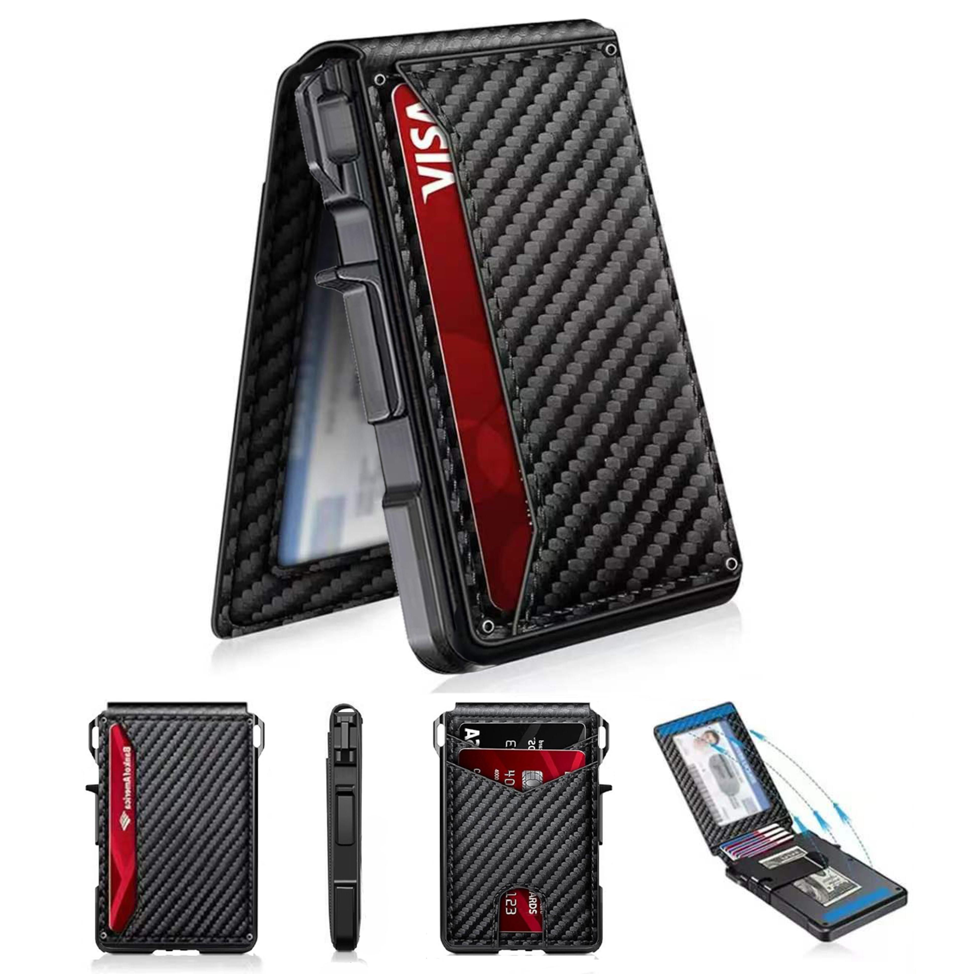 Blocking Slim Wallet For Men With Pop Up Card Holder And Money Clip 3