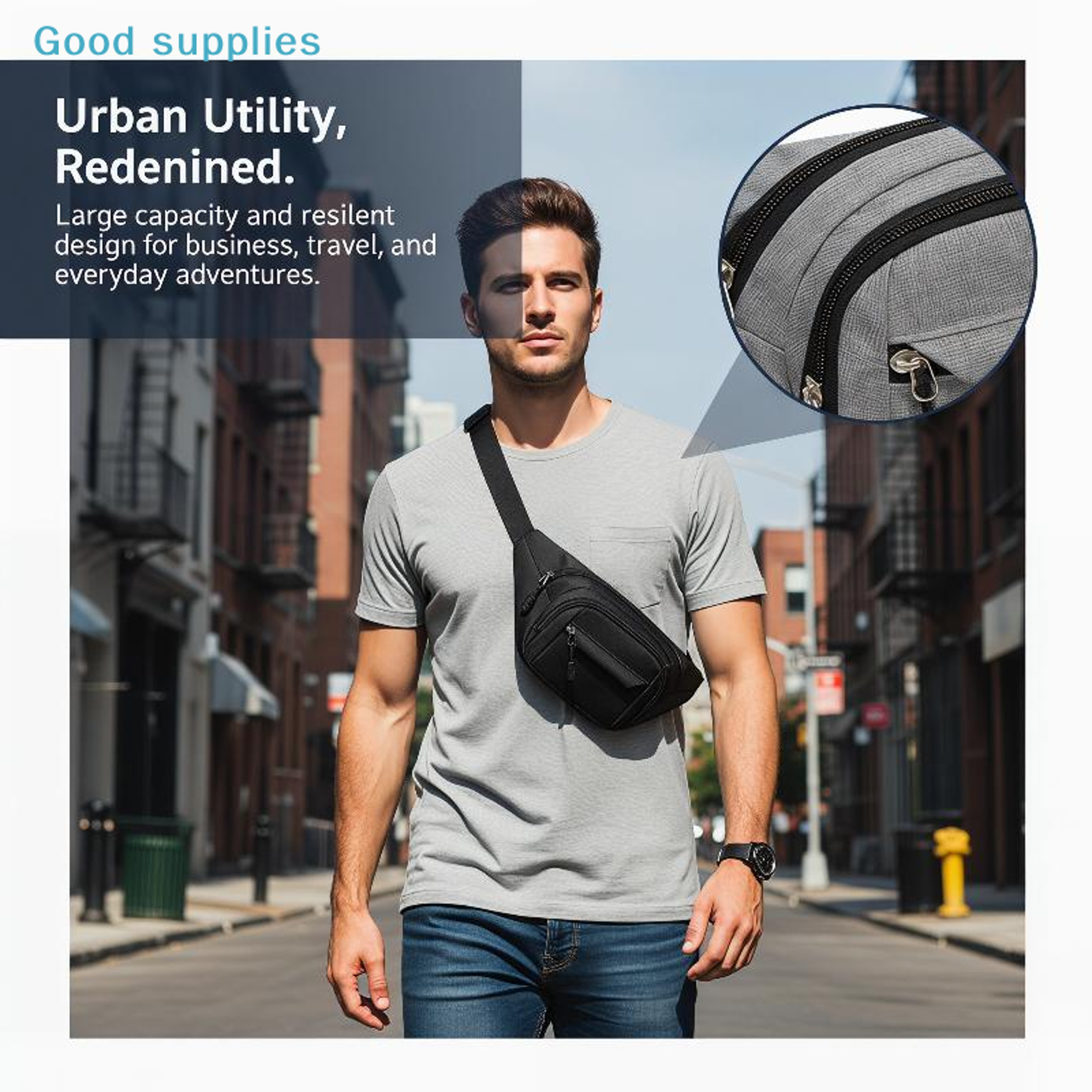 Multi Pocket Crossbody Waist Bag With Adjustable Strap For Travel And Outdoor Sports 9