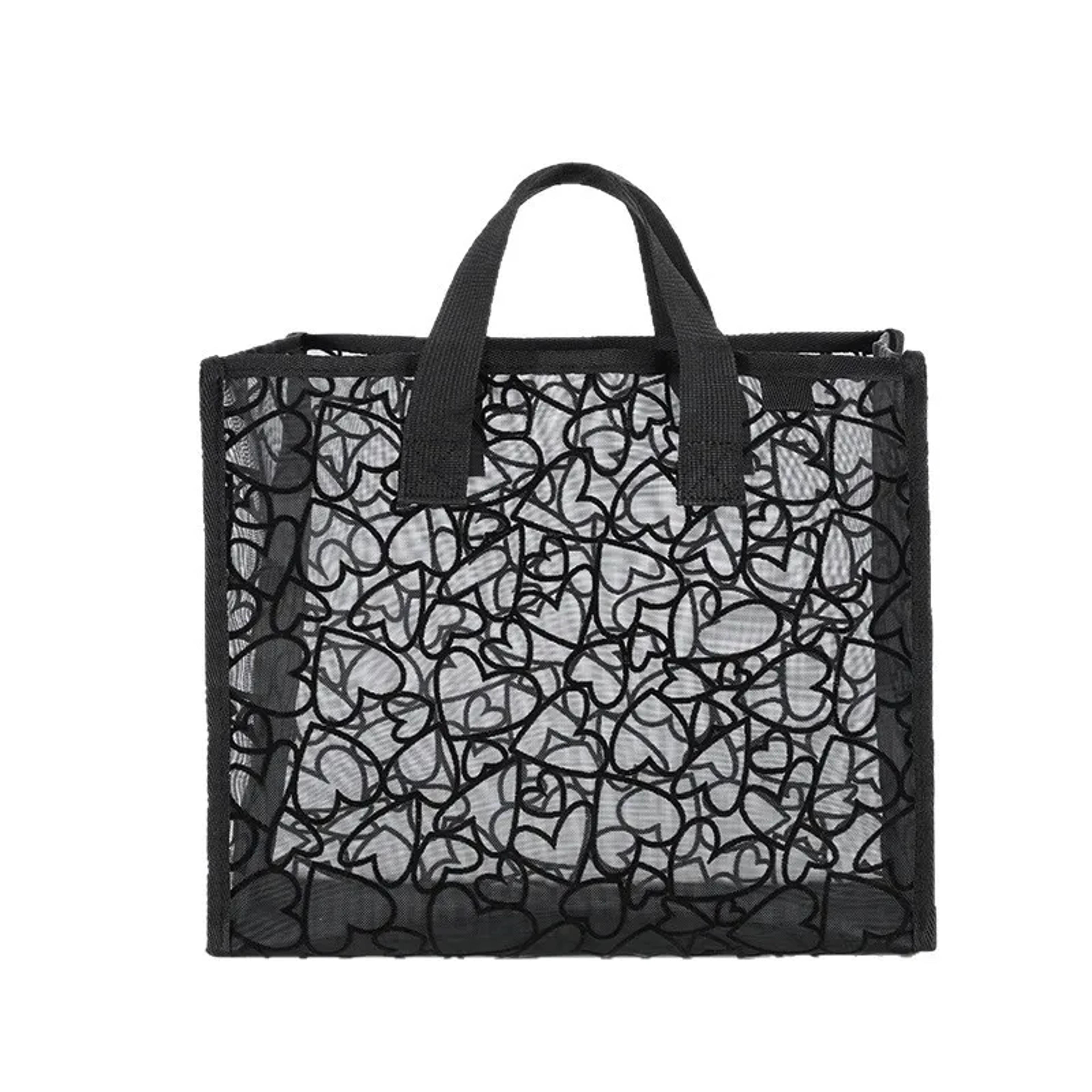 Transparent Mesh Makeup Bag For Brushes Toiletries And Pencil Storage 5