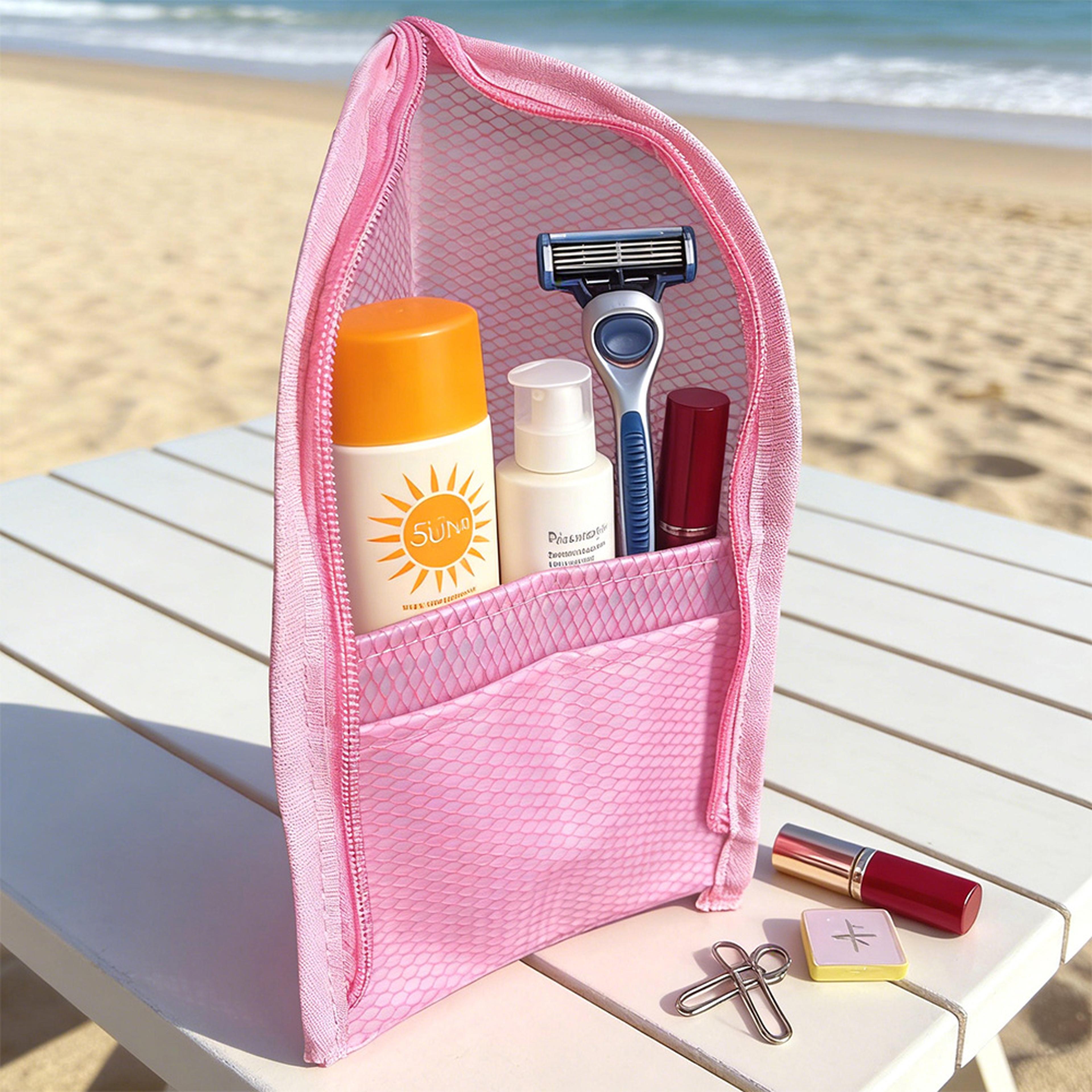 Foldable Travel Makeup Bag Large Capacity Waterproof Cosmetic Organizer 2