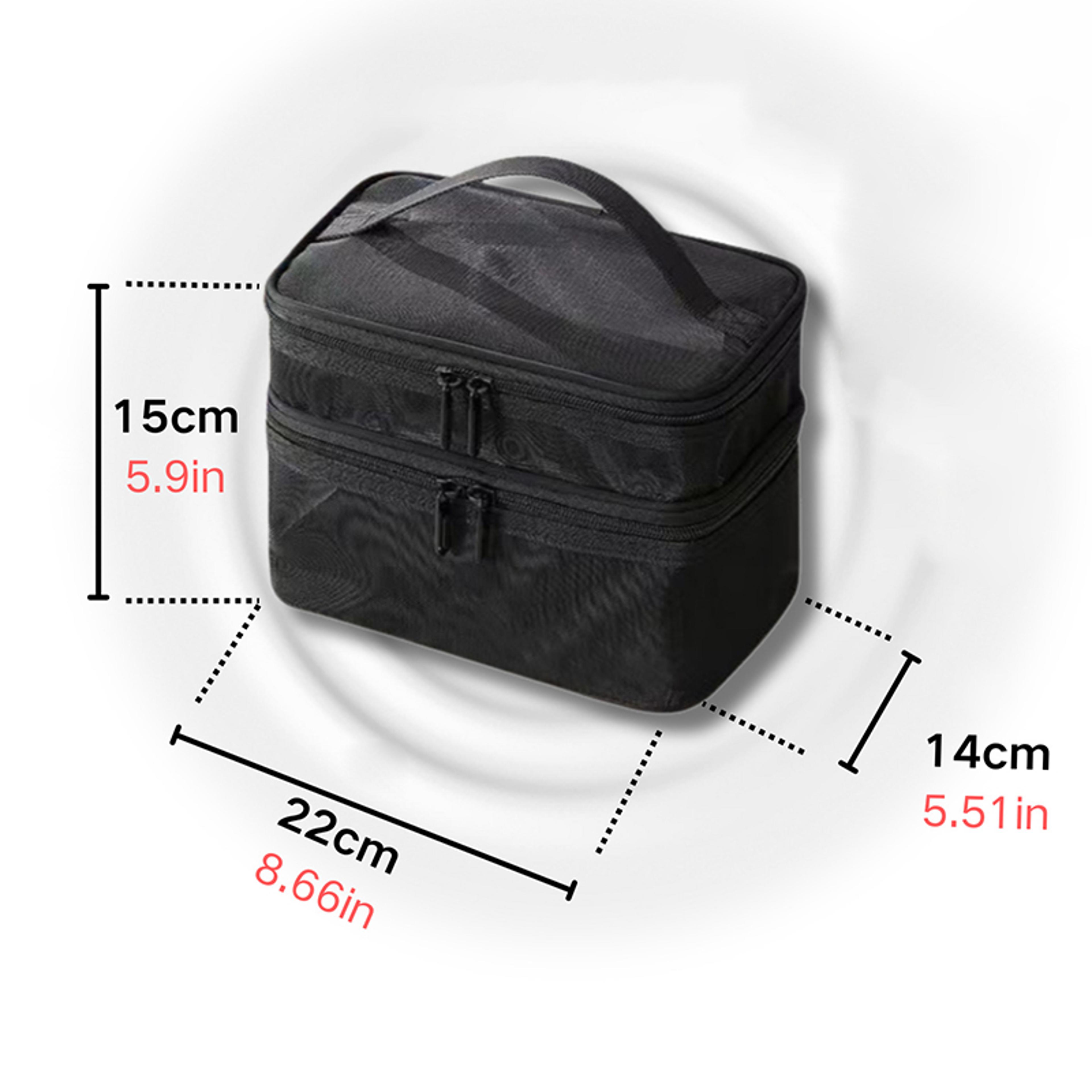 Double Layer Mesh Makeup Bag Travel Cosmetic Organizer Pouch 3
