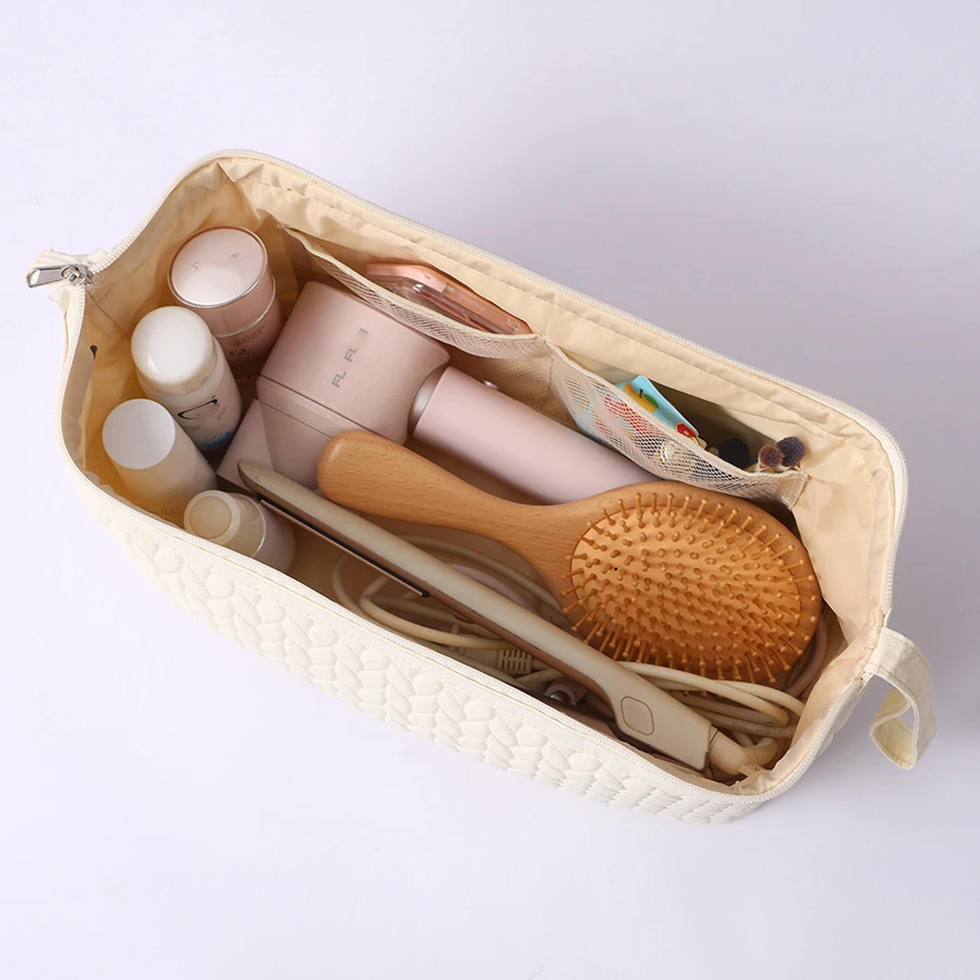 Portable Hair Dryer Storage Bag For Curling Iron And Travel Makeup Organizer 6