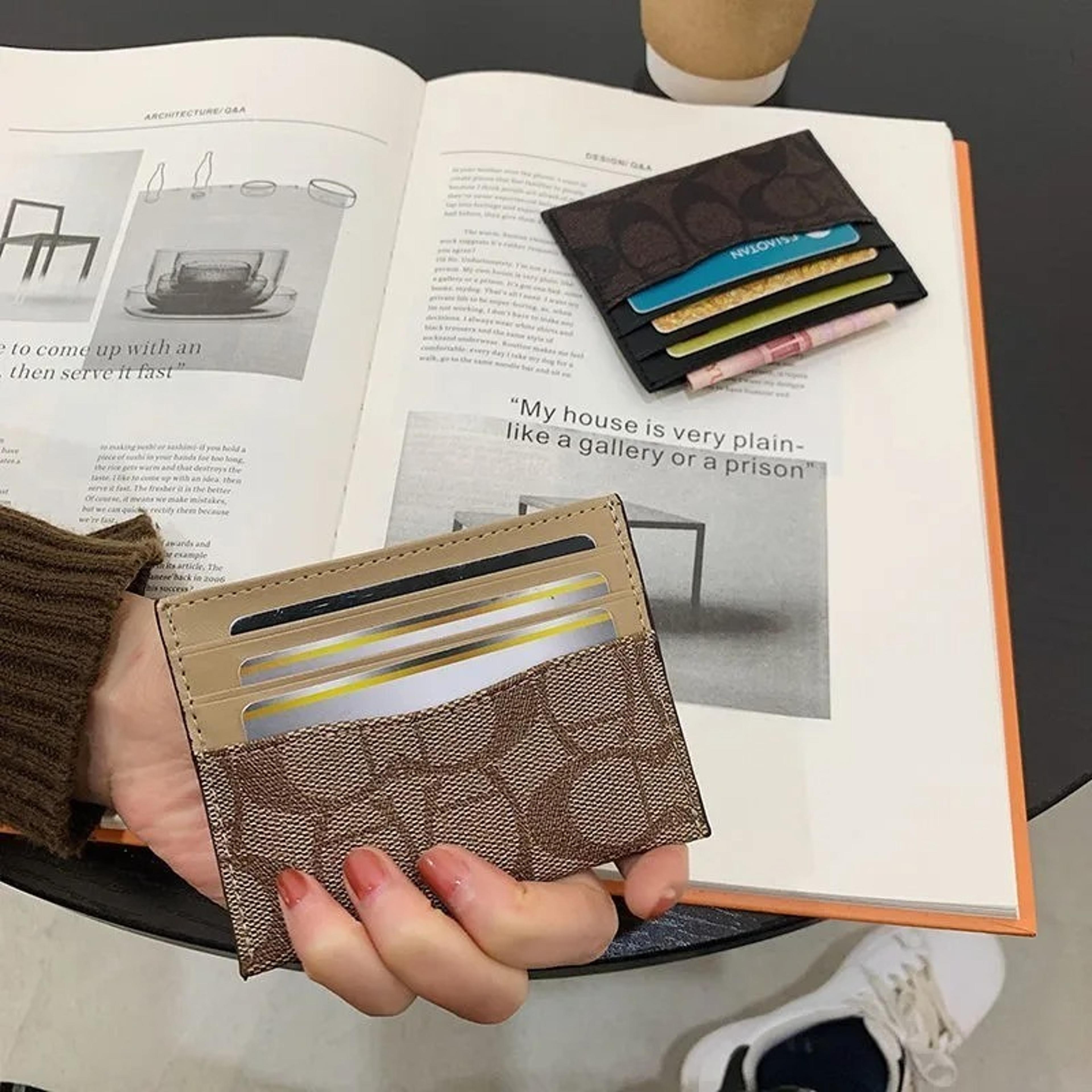 Blocking Card Holder Slim PU Wallet For Women 5