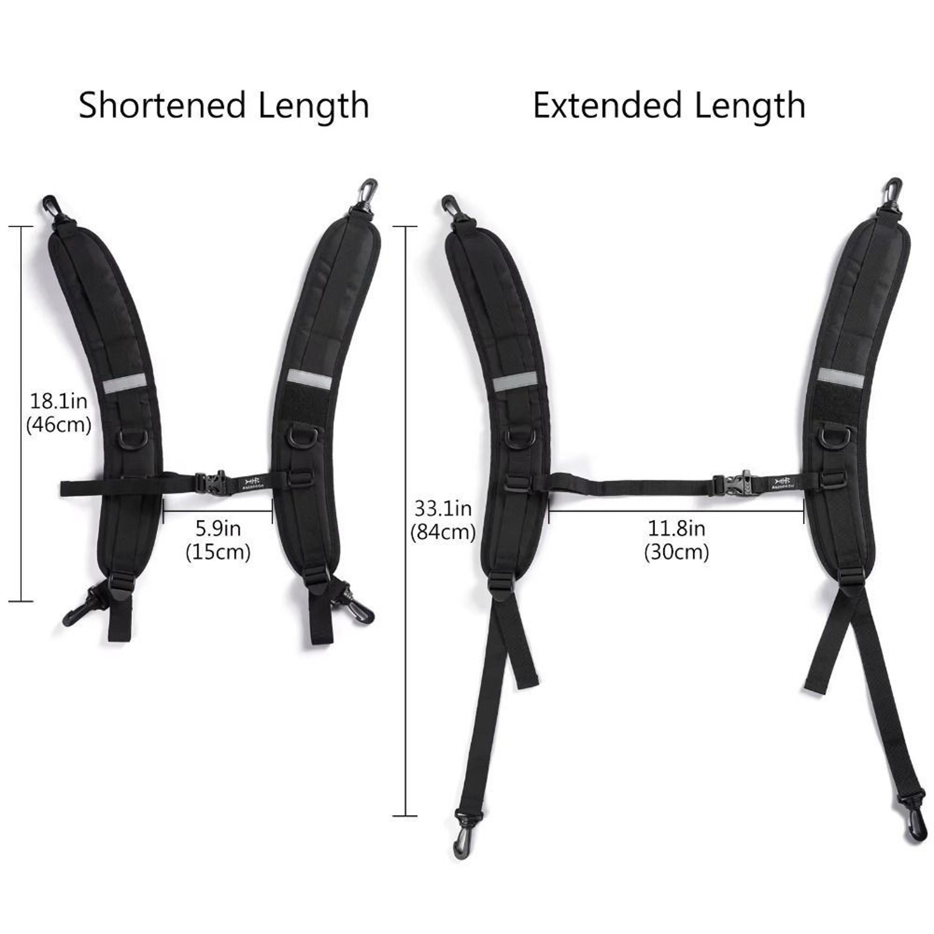 Bag Accessories Black Backpack Straps Oxford Cloth Shock Absorption Replacement Strap Bags Shoulder 7