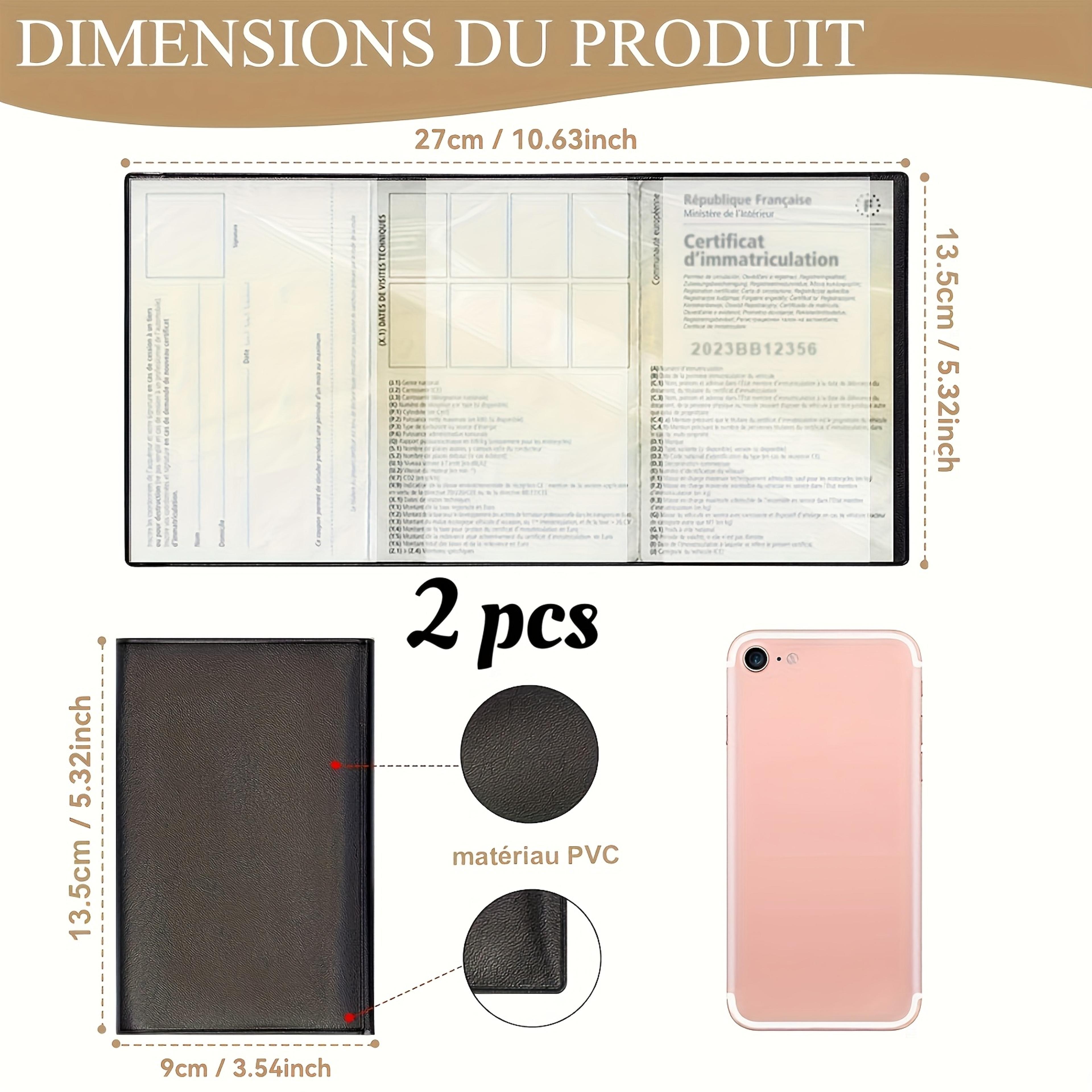 Black Car Document Holder Registration Card Pouch For Insurance And Certificates 2