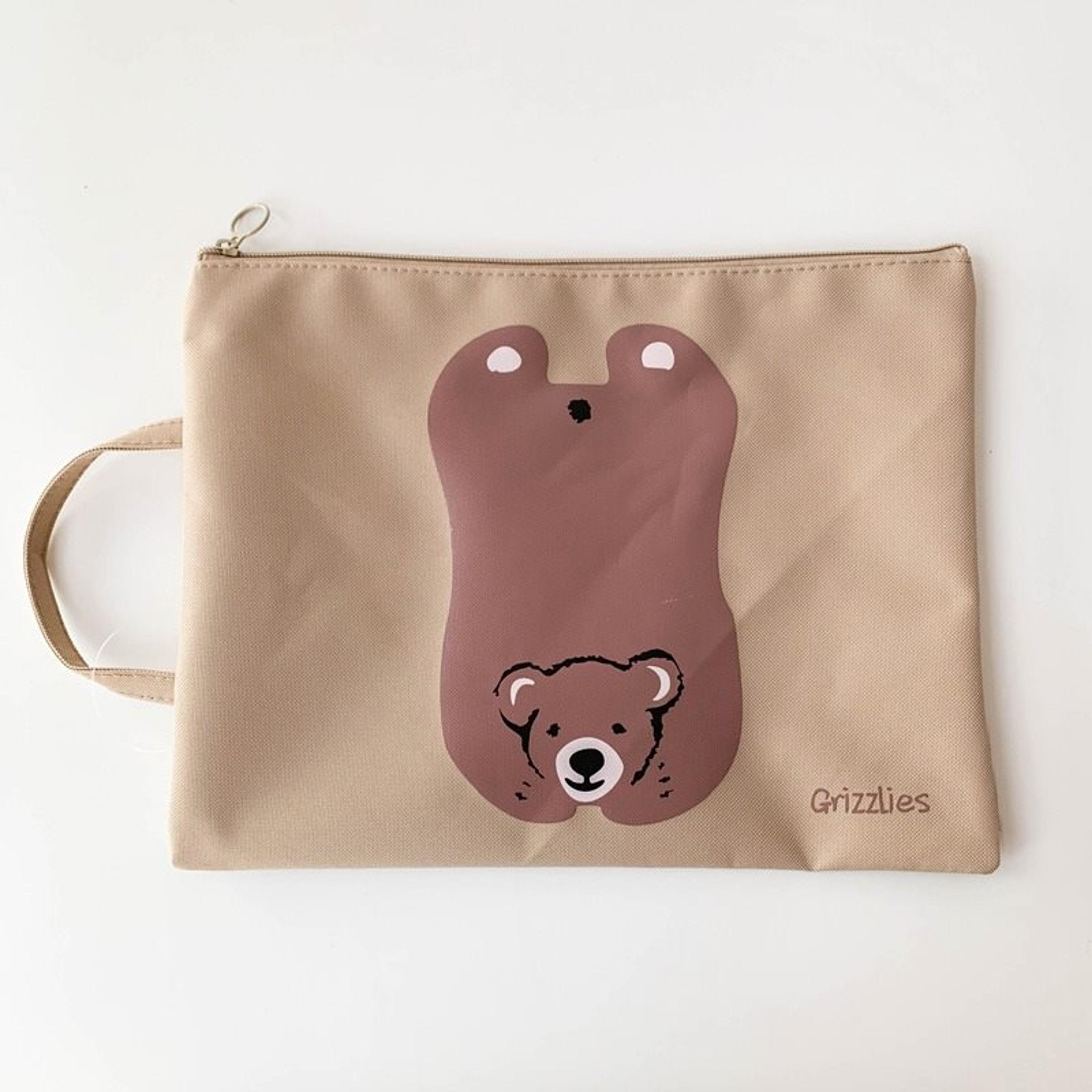 Cute Waterproof File Bag With Zipper Large Capacity Cartoon Book Organizer 2